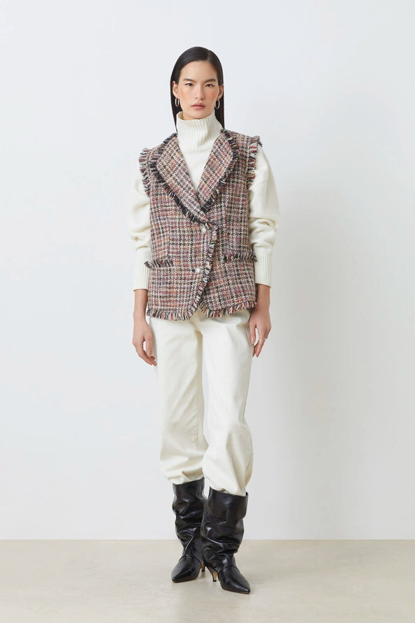 SUNCOO Divy Tweed Vest