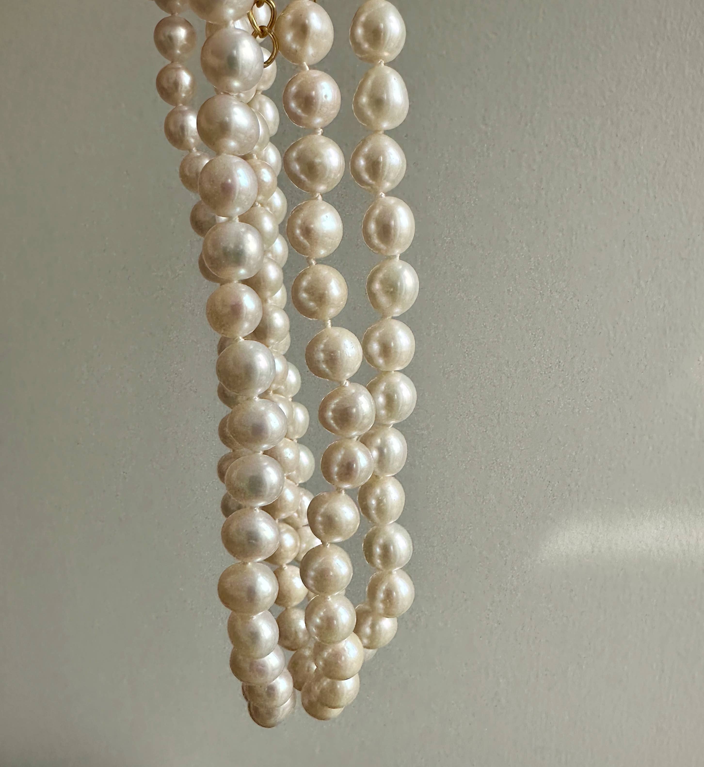 Anokhi Green White Knotted Pearls NKK31