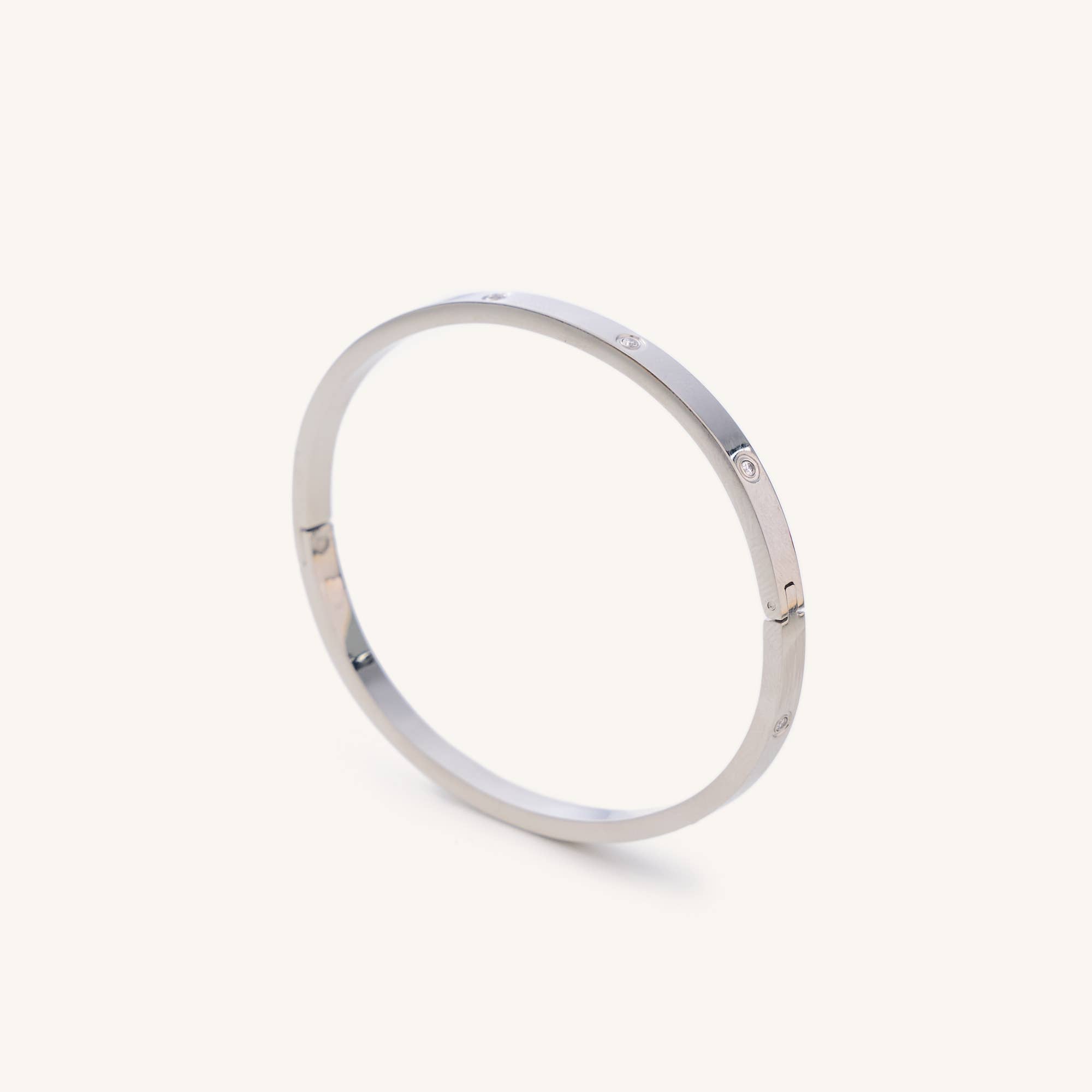 Nikki Smith Designs Mini Corinne Silver Bangle Bracelet