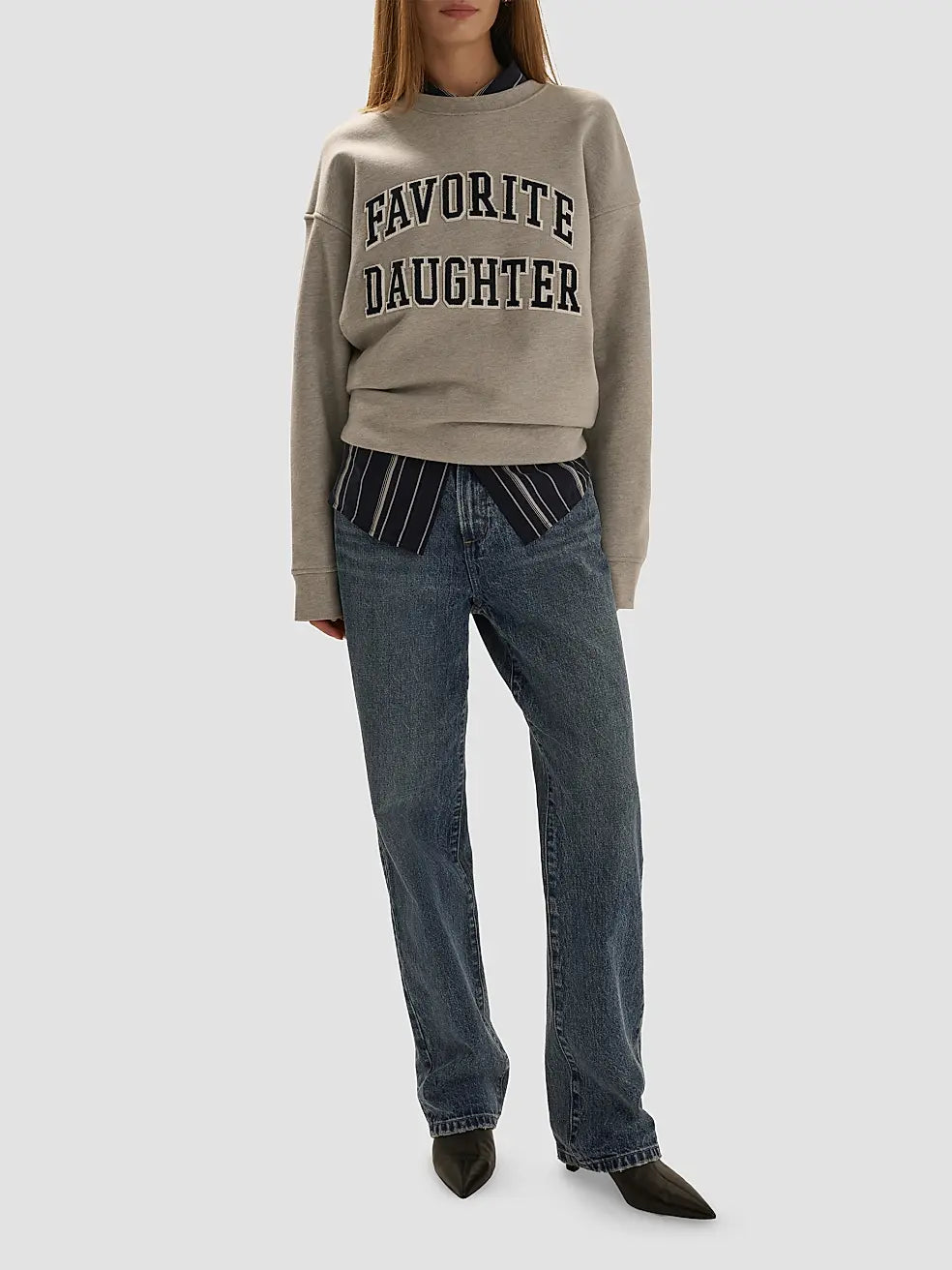 Favorite Daughter The Embroidery Collegiate Sweatshirt