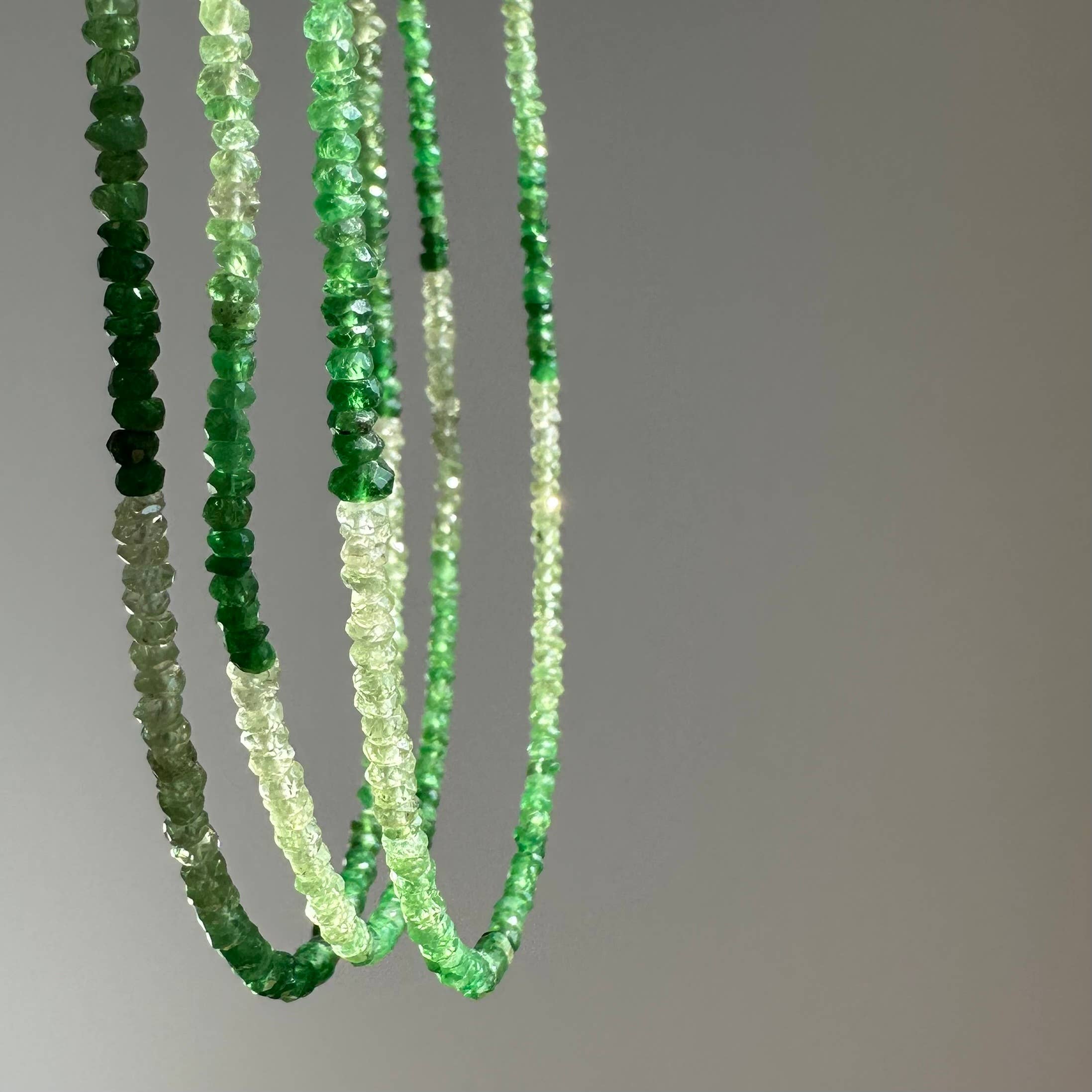 Anokhi Green Garnet/Tsavorite Ombre Necklace NKB120
