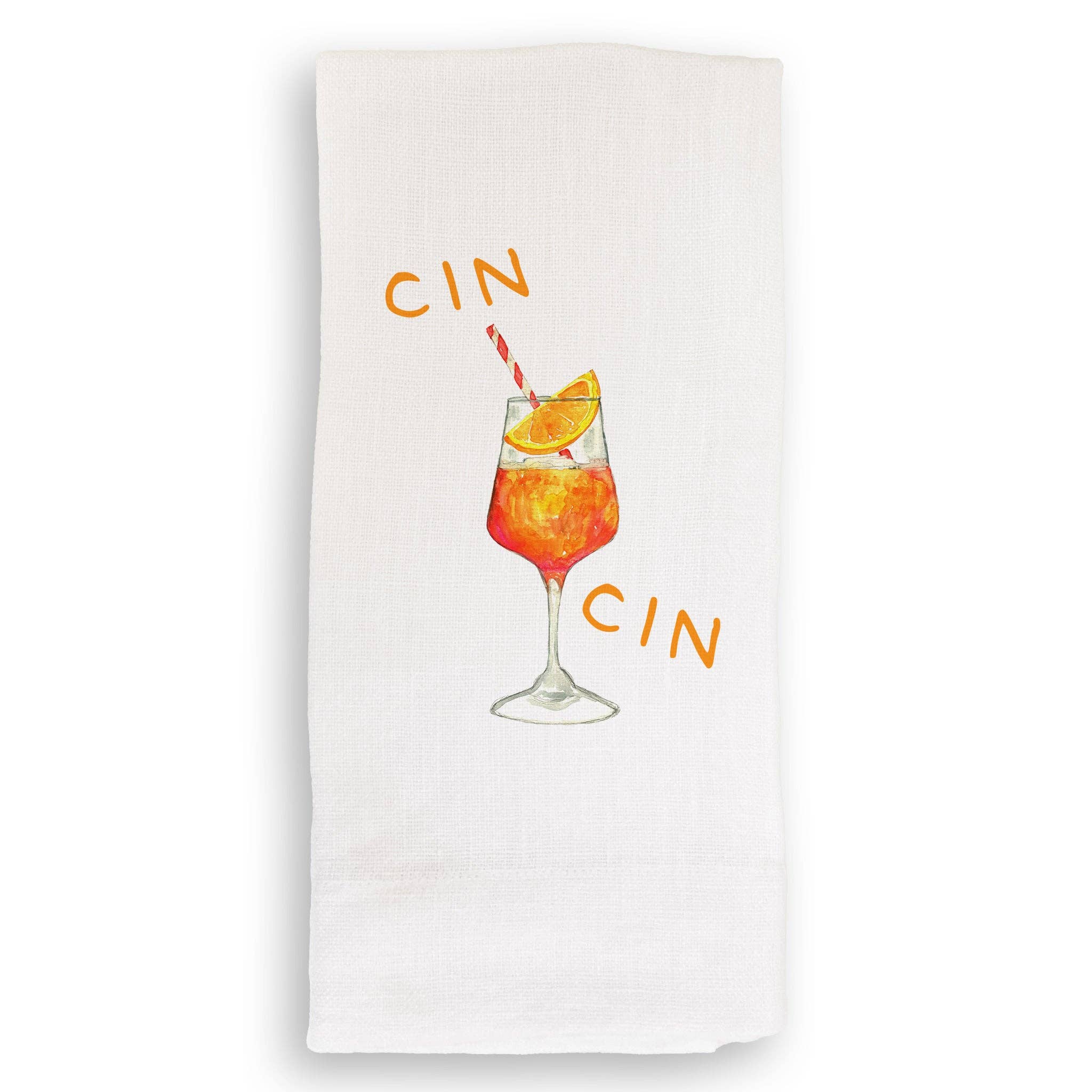 French Graffiti Aperol Spritz Tea Towel