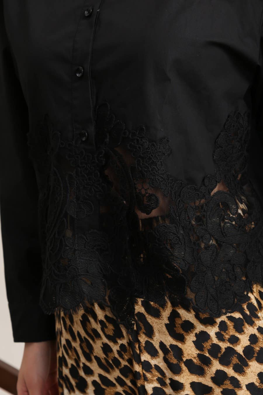 Carmine Paris Chemise Cotton Lace Shirt CK08340