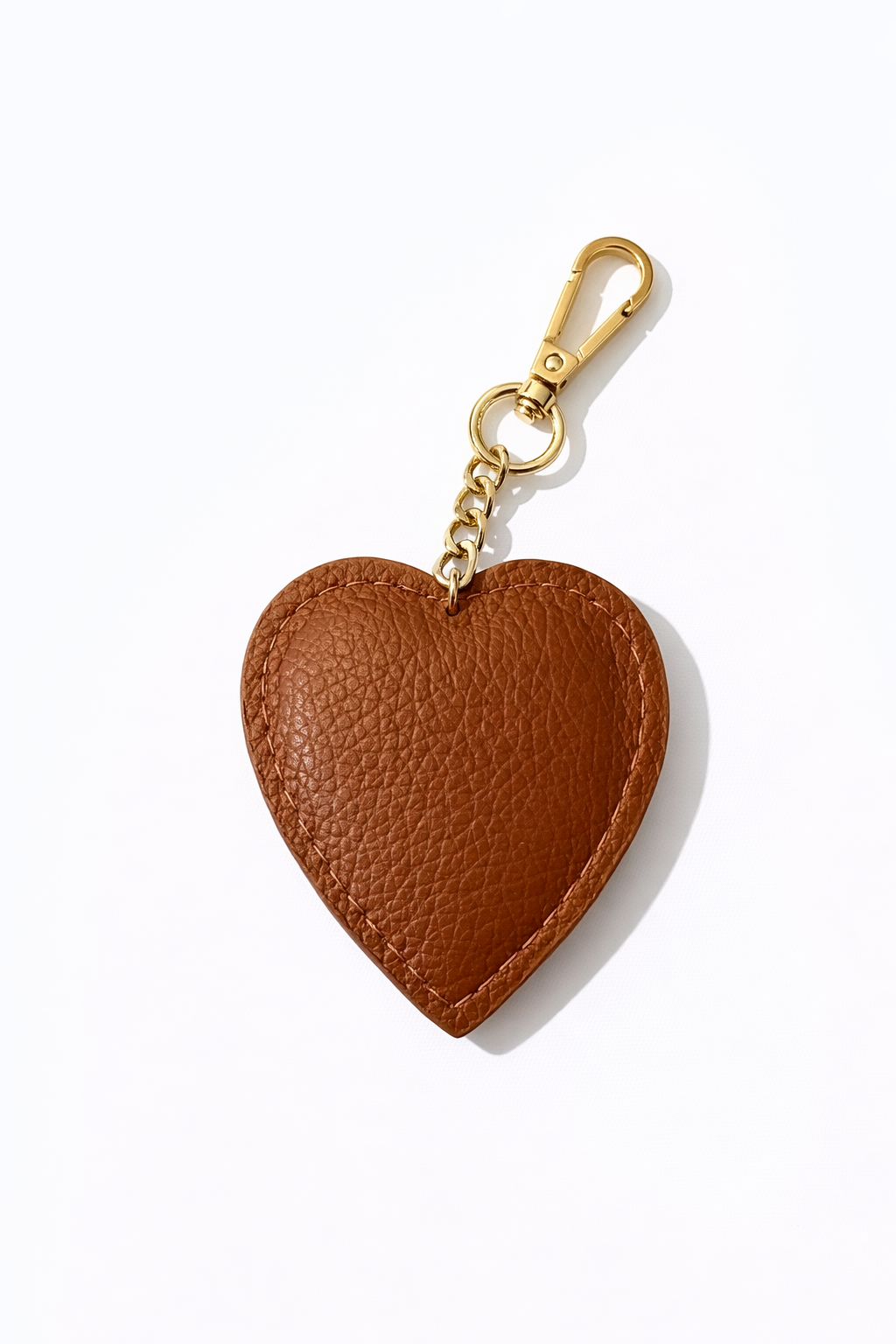 Italian Leather Collection Heart Keychain CPIVP05
