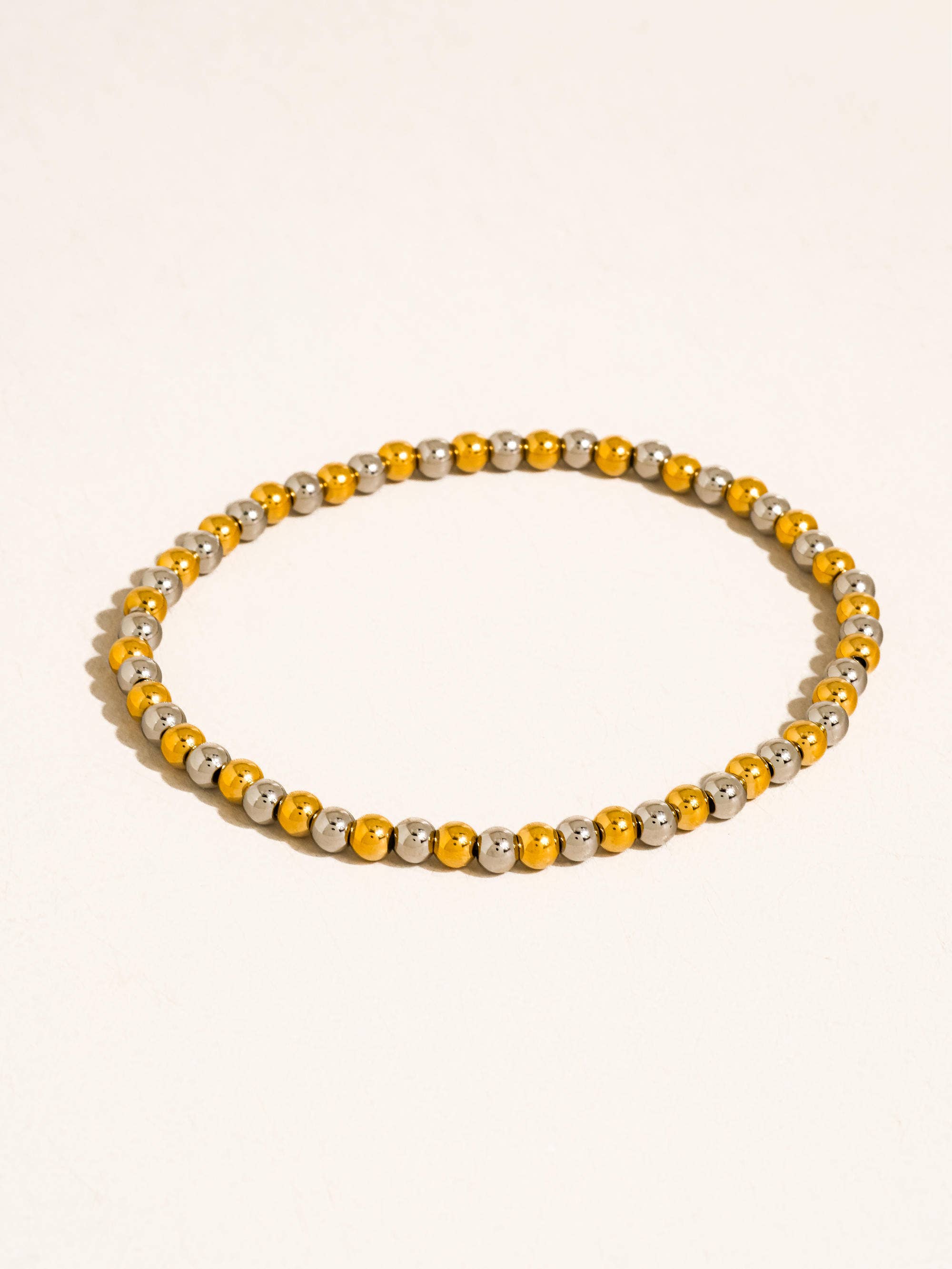 Flânerie Perlisse 18K Gold Two Tone Beaded Bracelet
