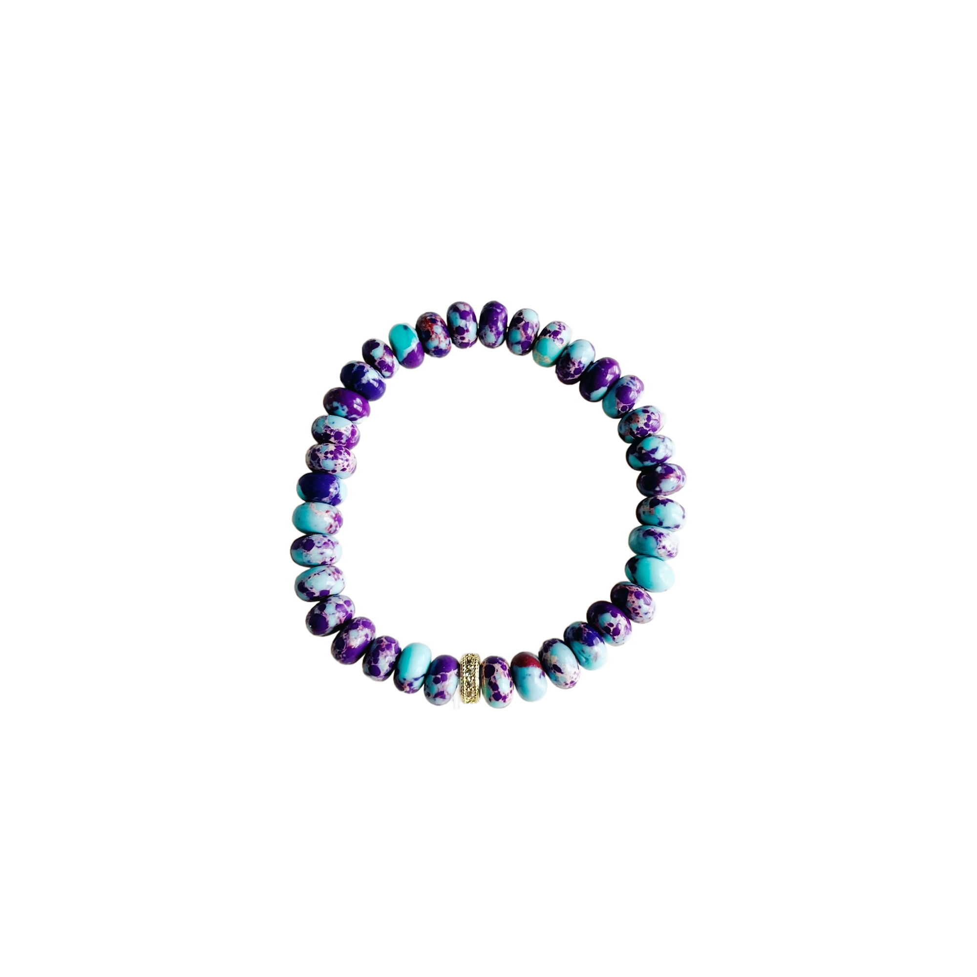 Market and King Candy Stretch Gemstone Bracelets