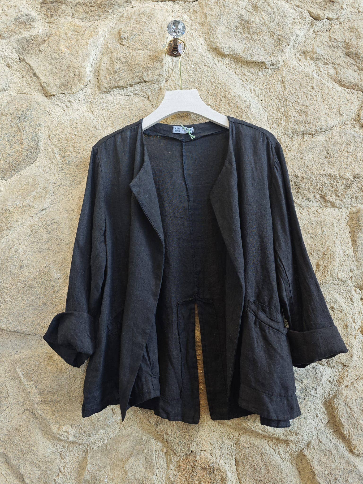 European Linen Rebeca Cardigan 09708