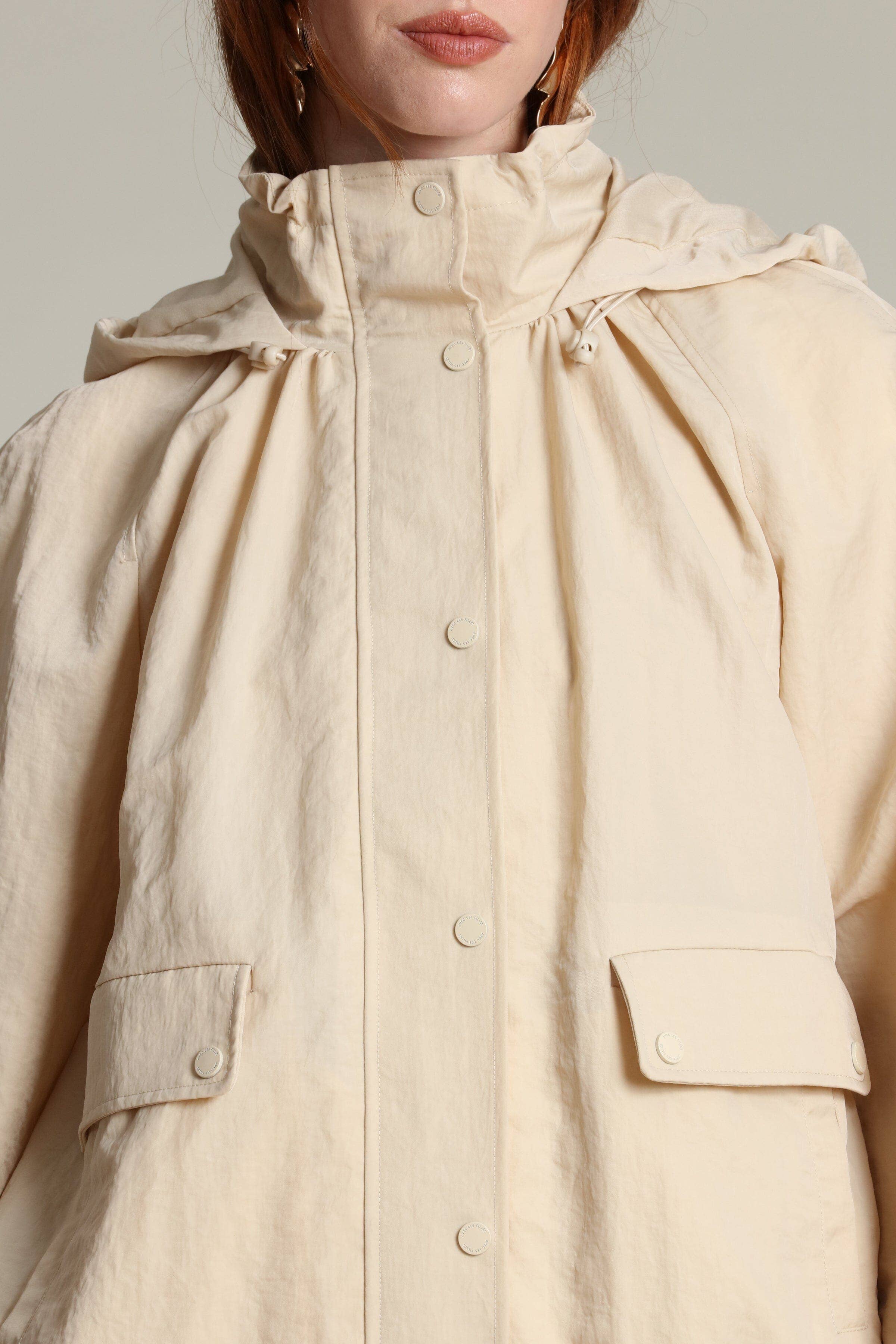 Avec Les Filles Nylon Balloon Sleeve Windbreaker