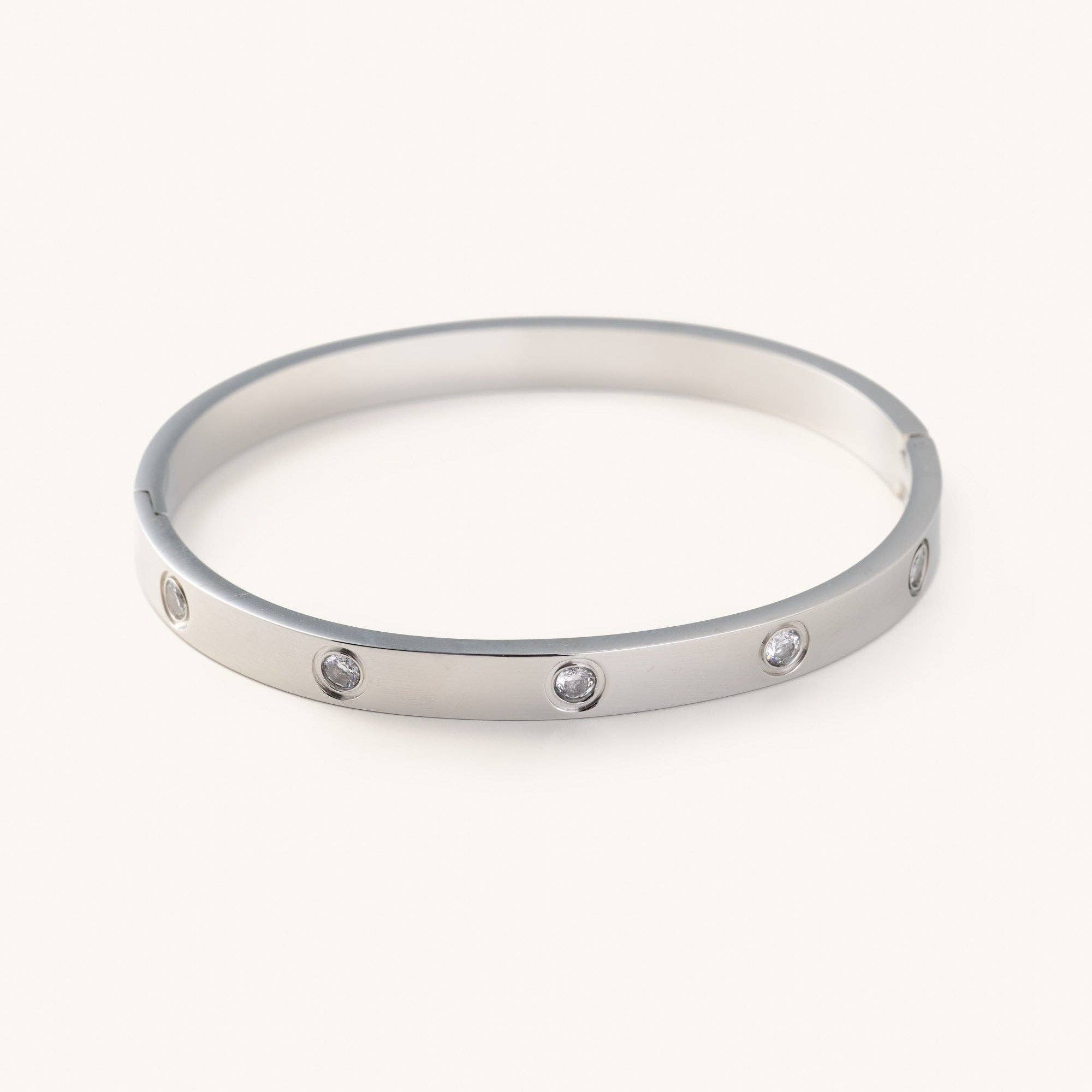Nikki Smith Designs Corinne Silver Bangle Bracelet