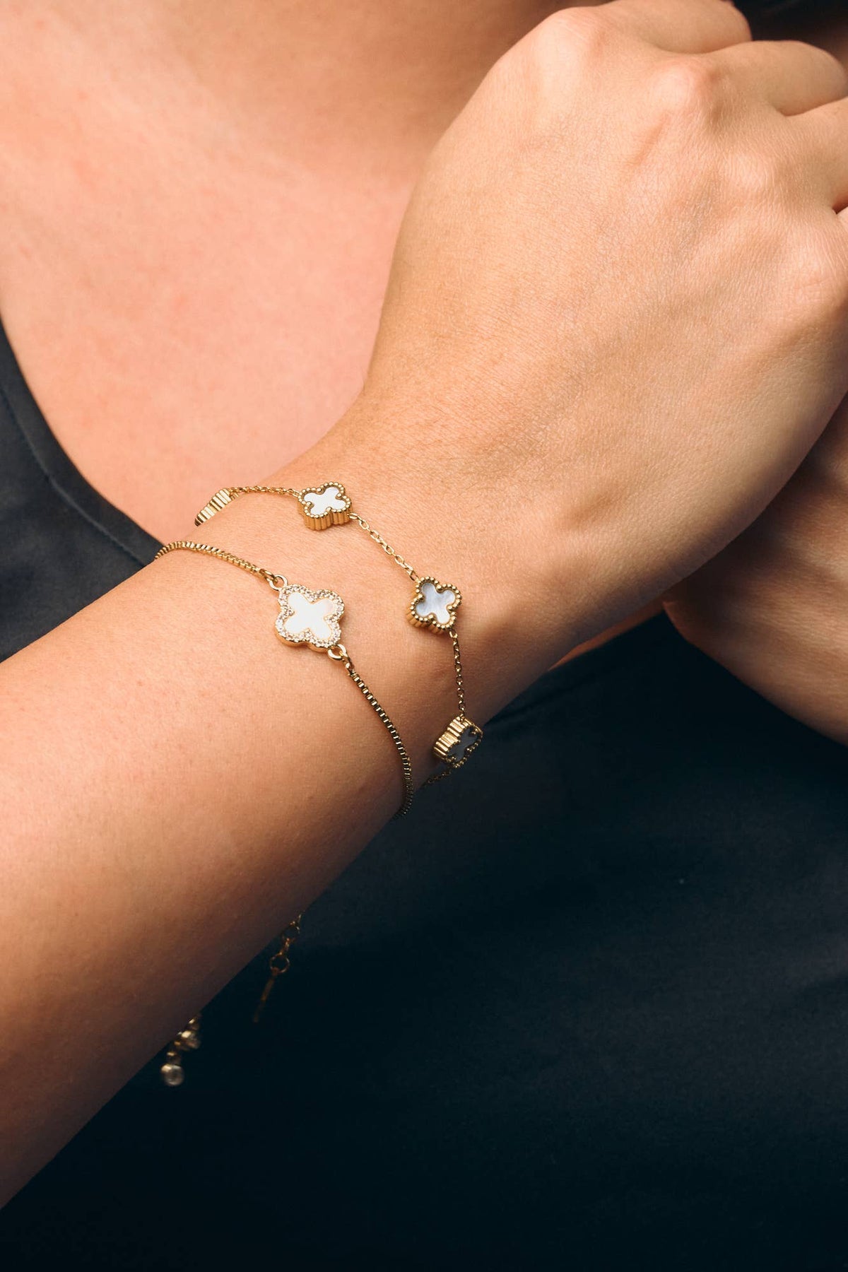 Nikki Smith Mini White Flora Bracelet