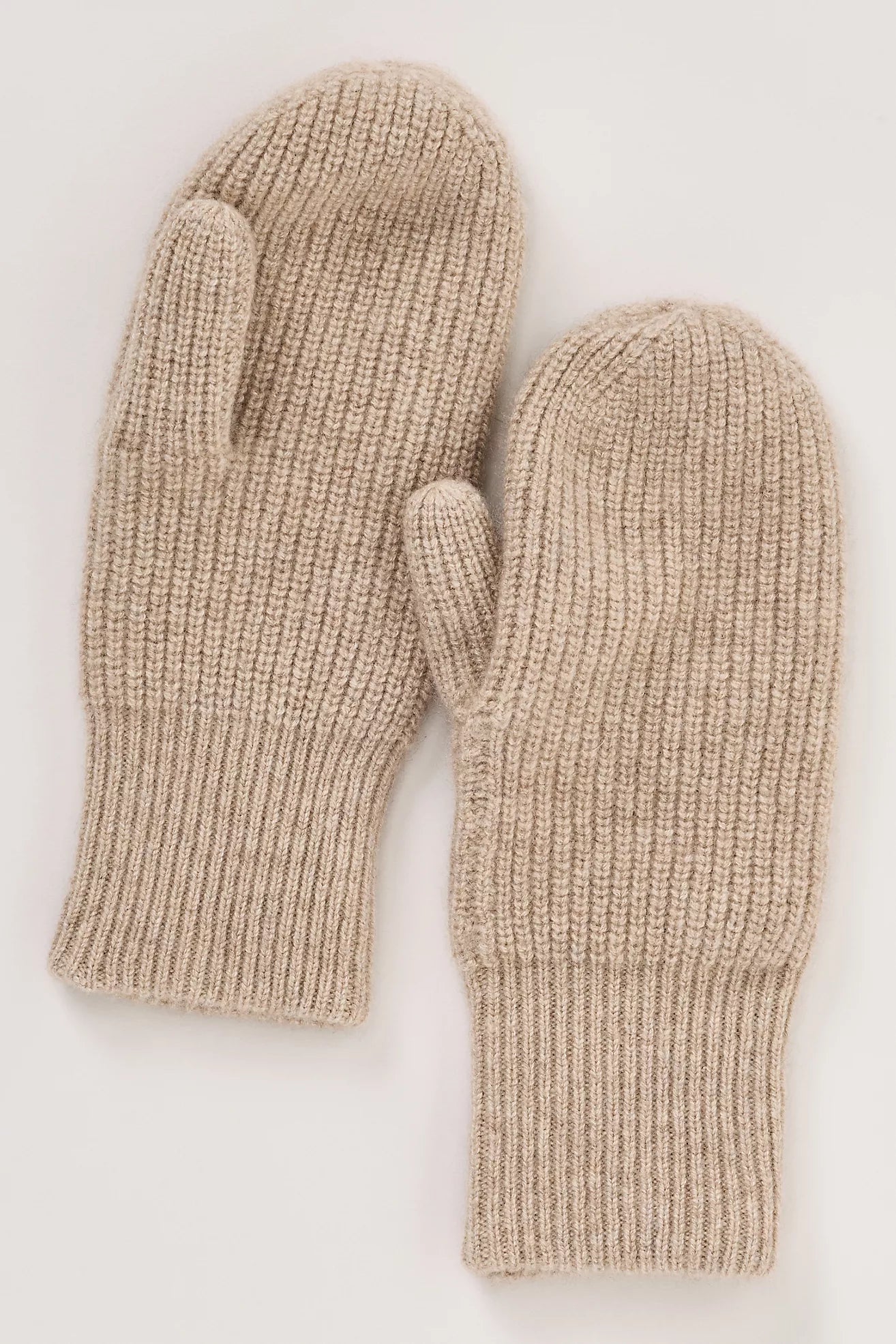 White + Warren Cashmere Ribbed Mitten 21548
