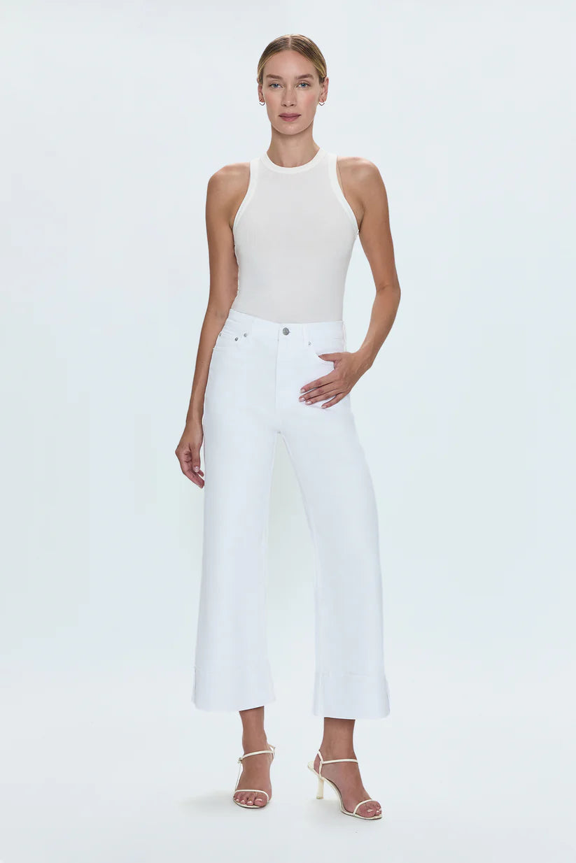 Pistola Lana High Rise Ultra Wide Leg Crop with Cuff