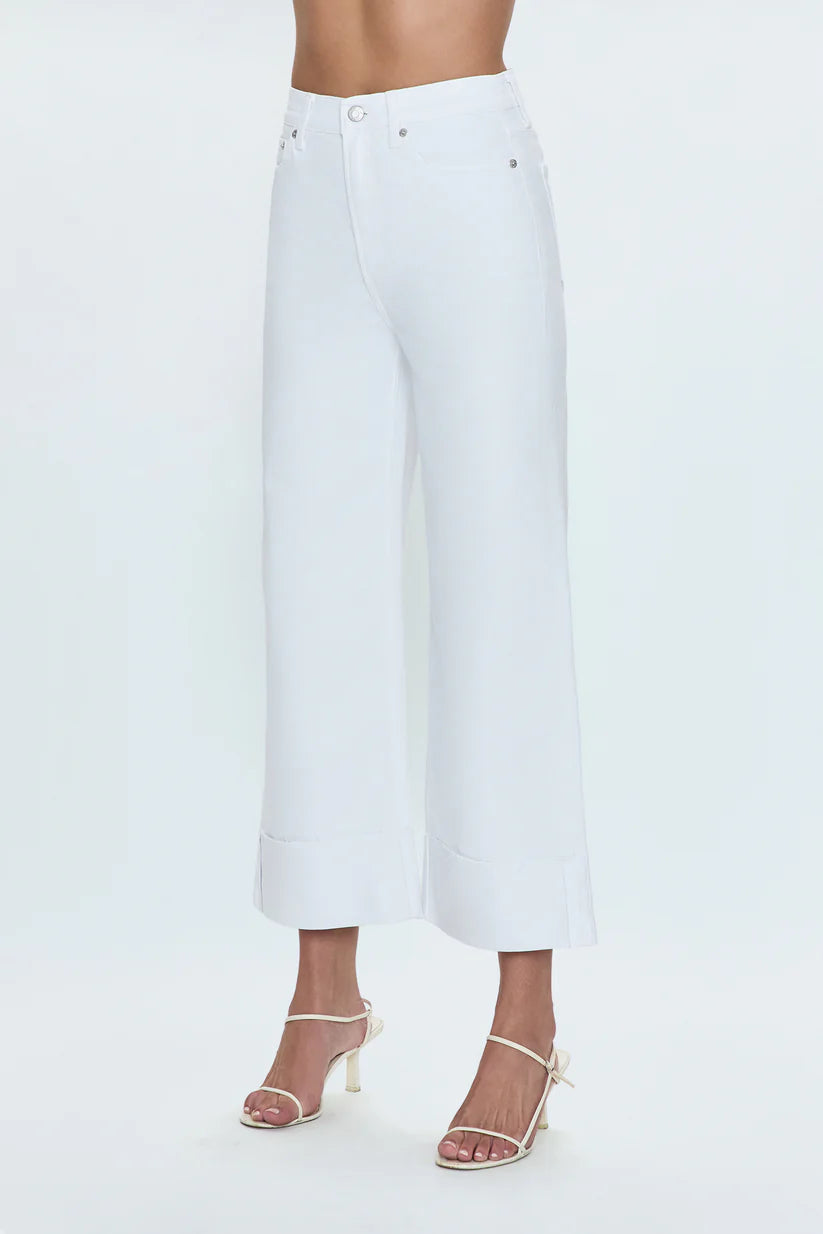 Pistola Lana High Rise Ultra Wide Leg Crop with Cuff
