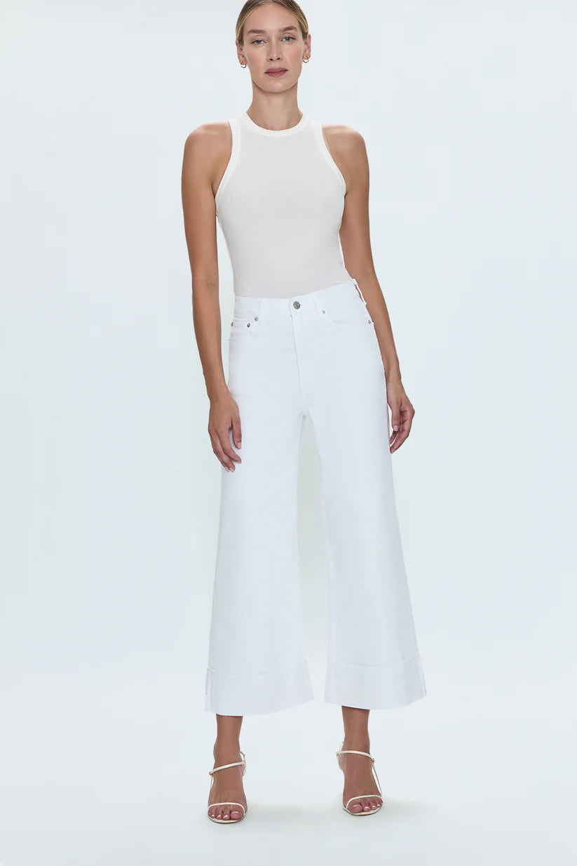 Pistola Lana High Rise Ultra Wide Leg Crop with Cuff