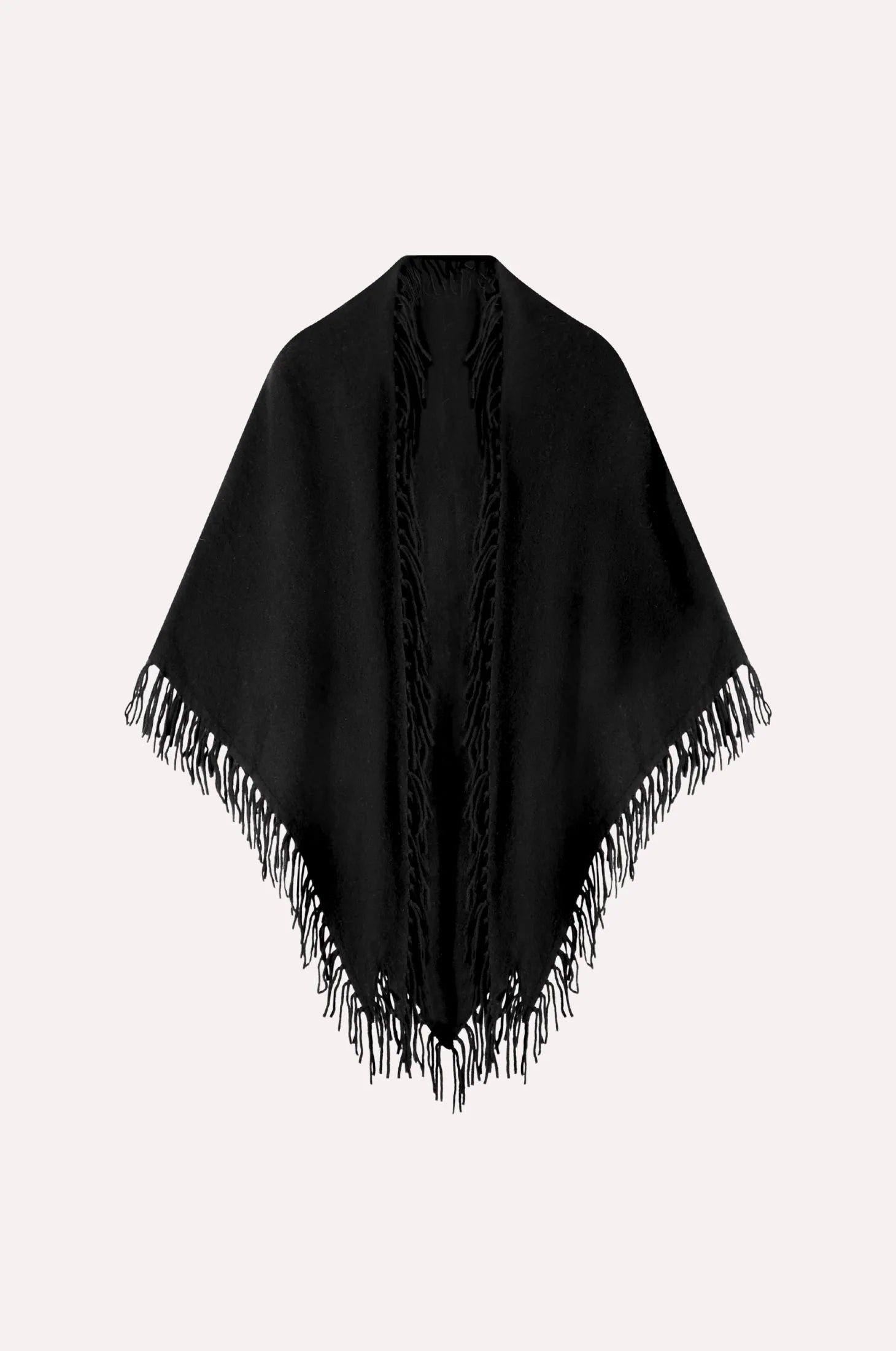 Minnie Rose Cashmere Fringe Shawl YR0780