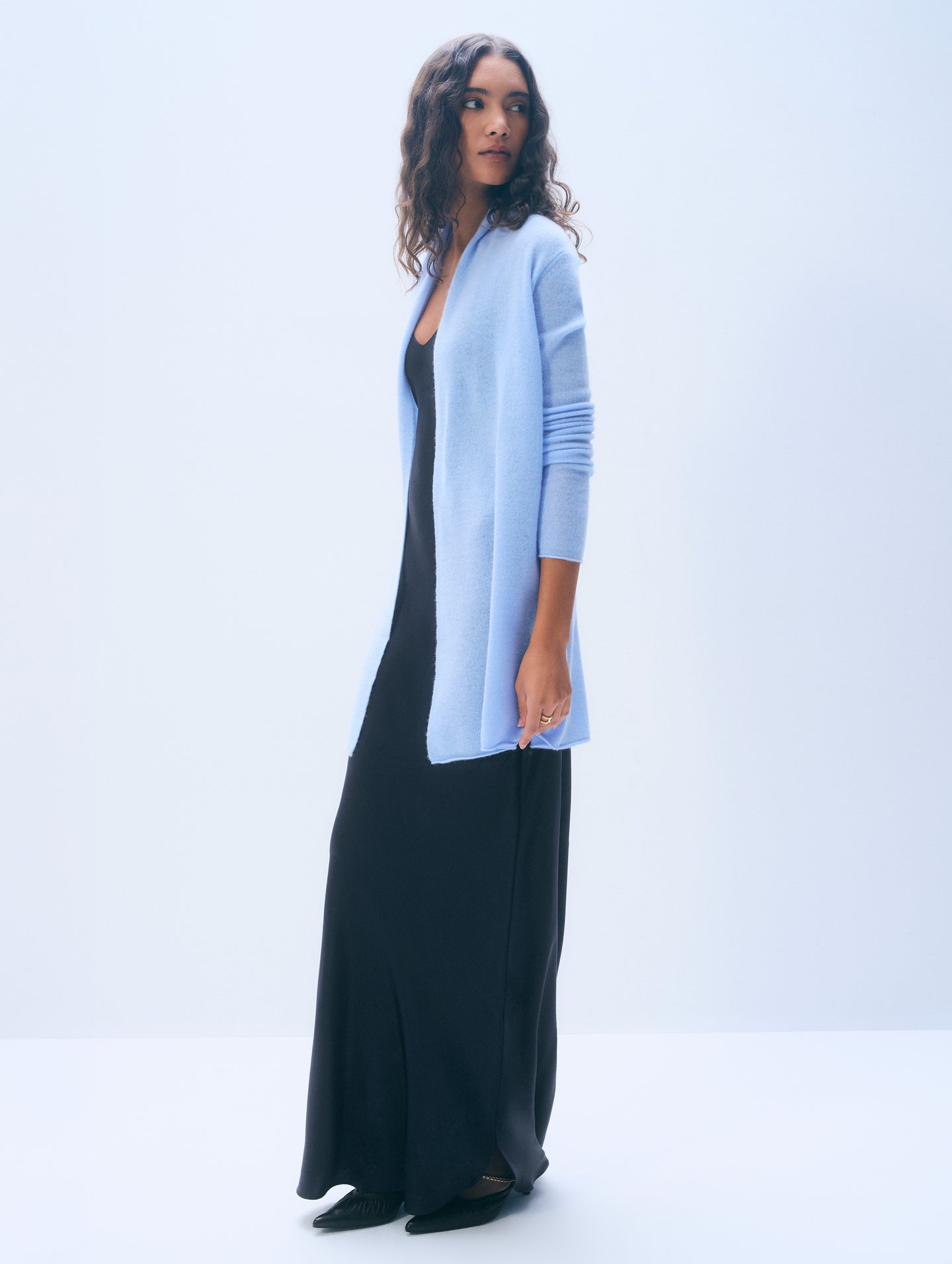 White + Warren Cashmere Trapeze Cardigan 11092