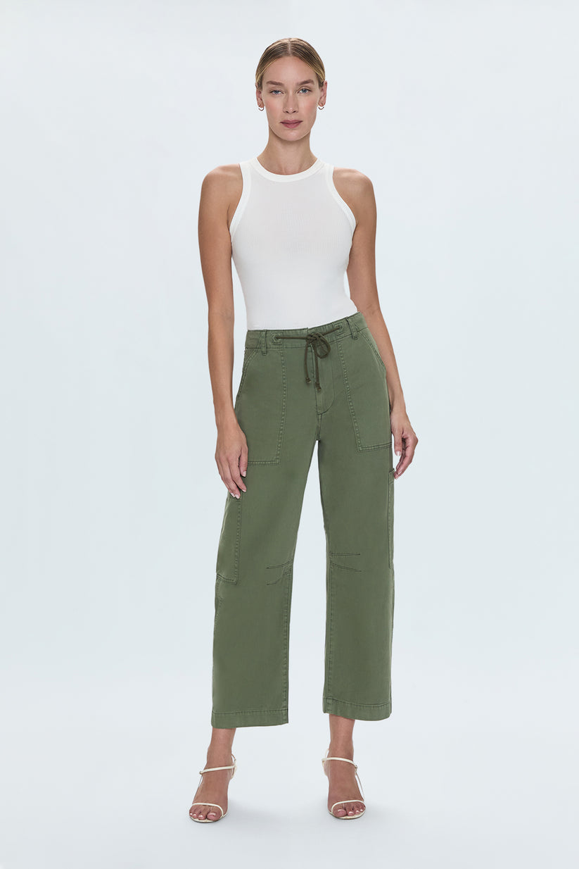 Pistola Sabrina Curved Utility Pant - Meadow