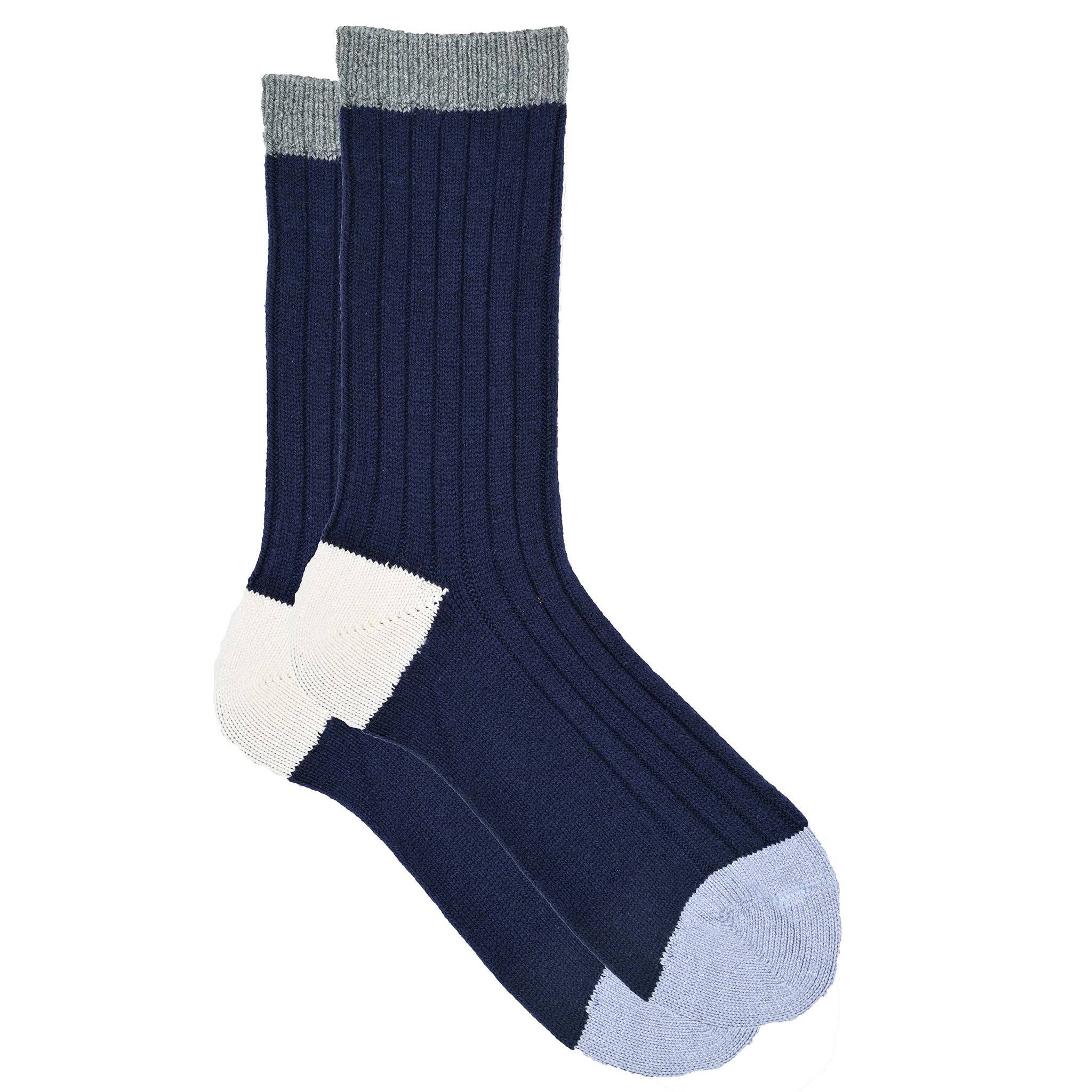 iLux Trina Cozy Cashmere Silk 4 Color Ribbed Crew Socks 1683