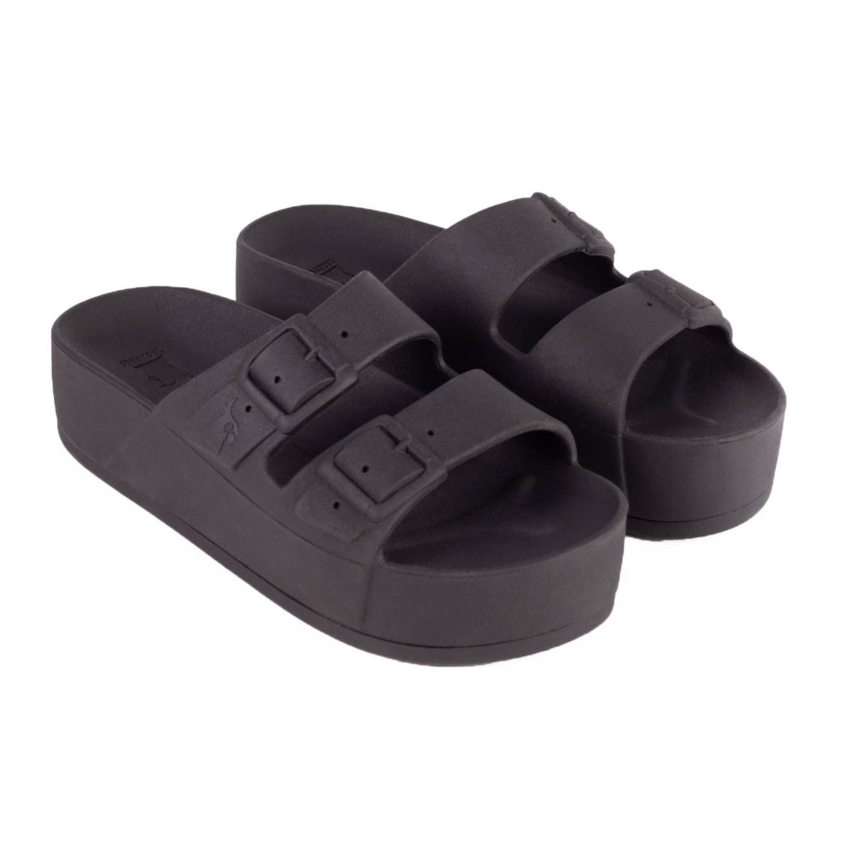 Cacatoès Caipirinha Classic Black Wedge Sandals-Women