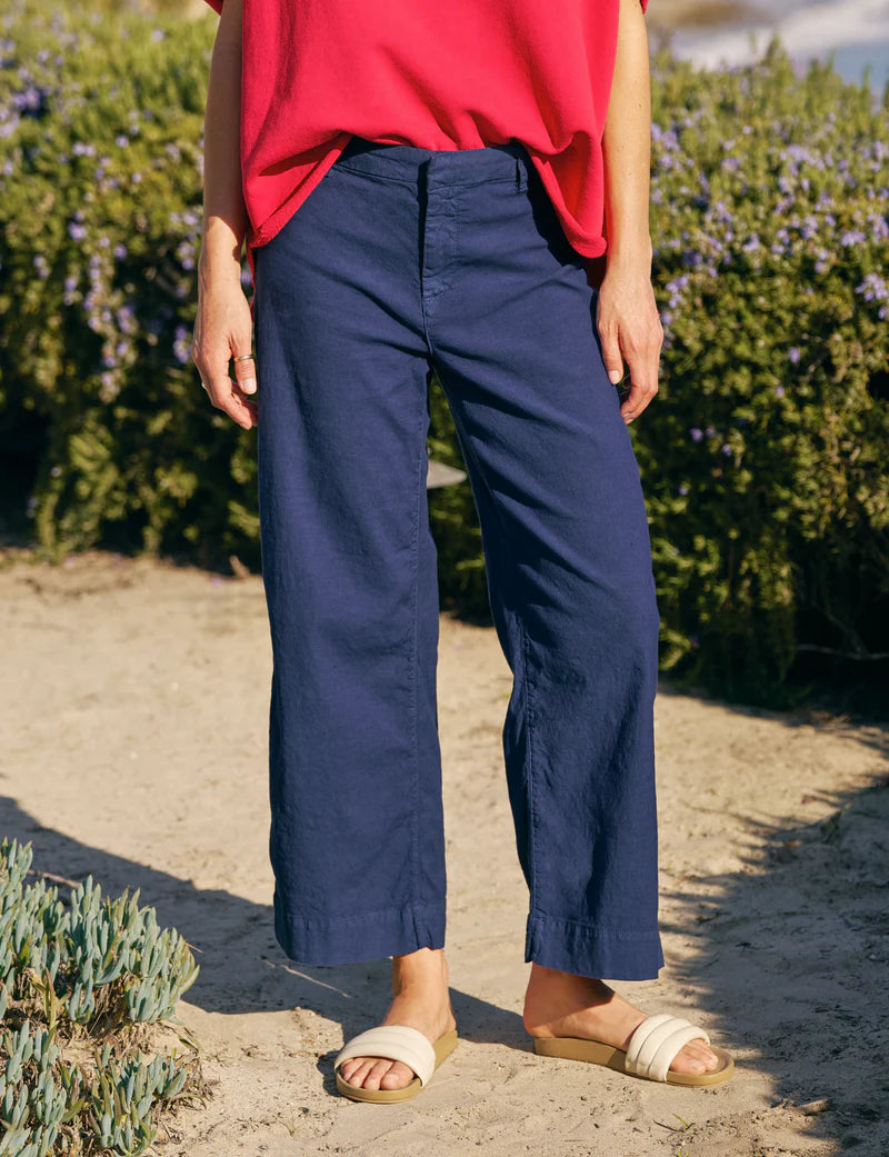 Frank & Eileen Wexford Wide-Leg Linen Pant
