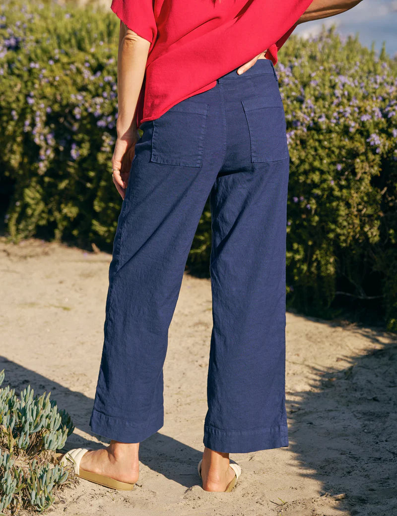 Frank & Eileen Wexford Wide-Leg Linen Pant