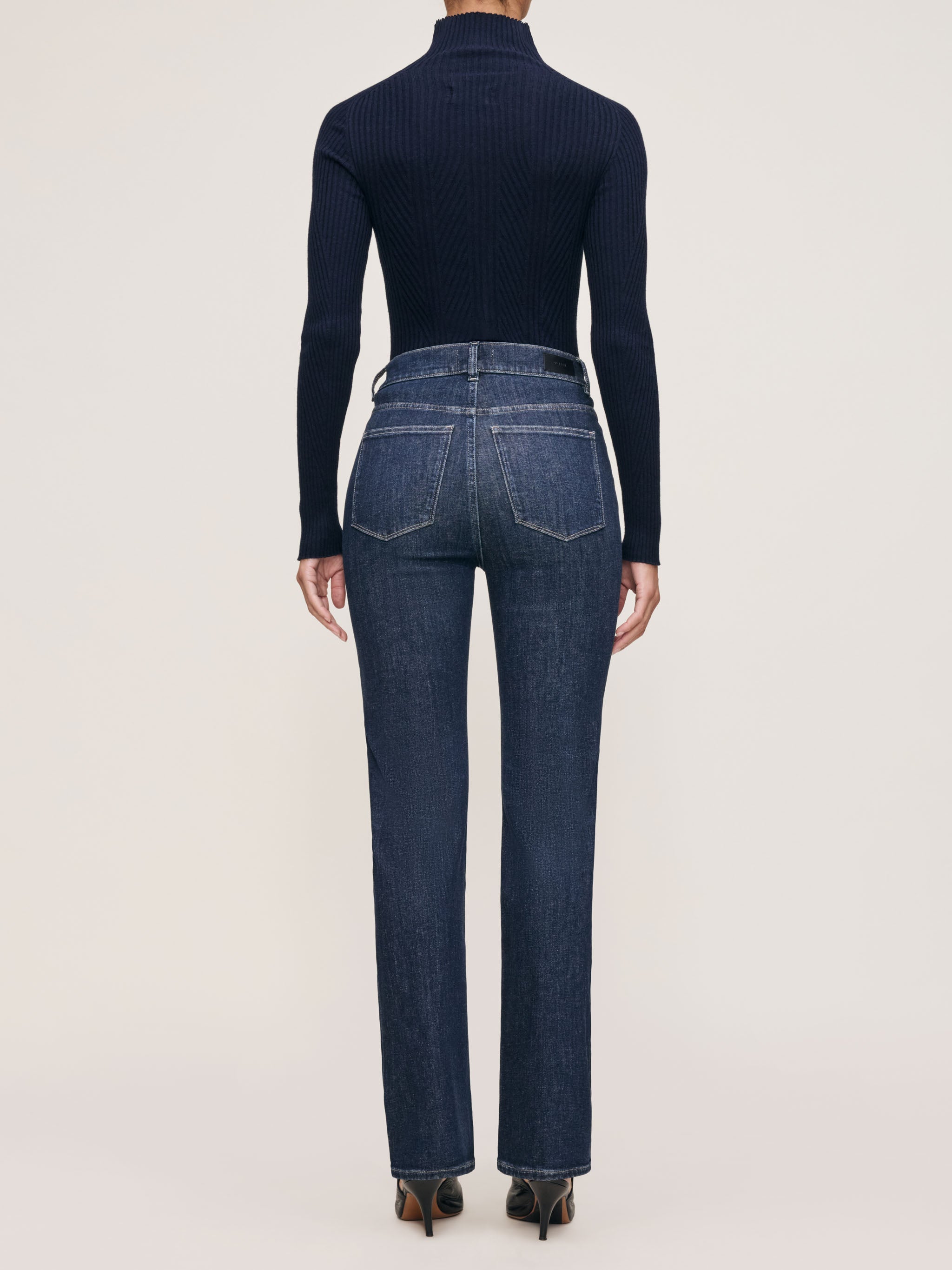 DL1961 Turtleneck Sweater in Navy