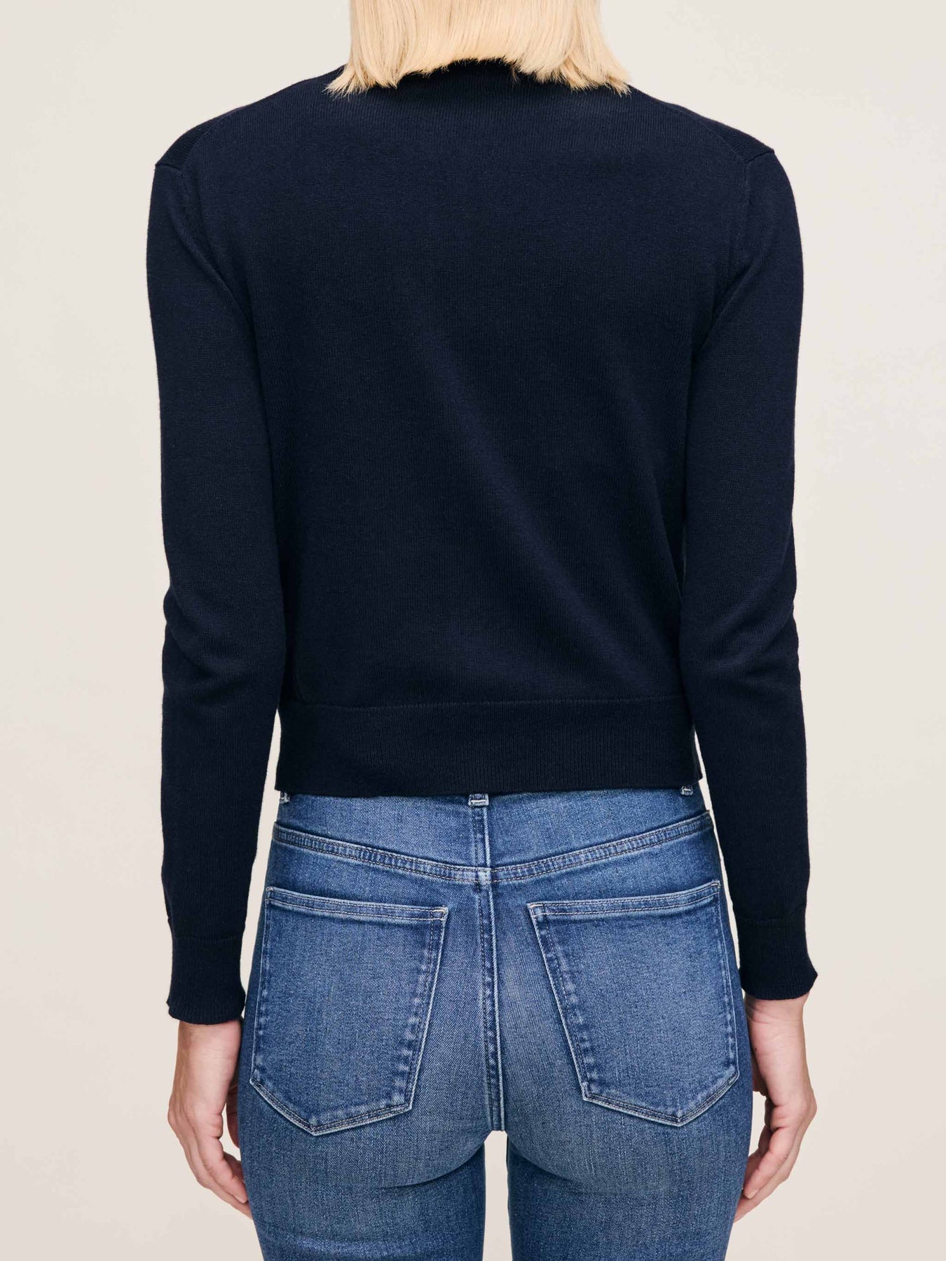 DL1961 Brinn Cardigan in Navy 90010