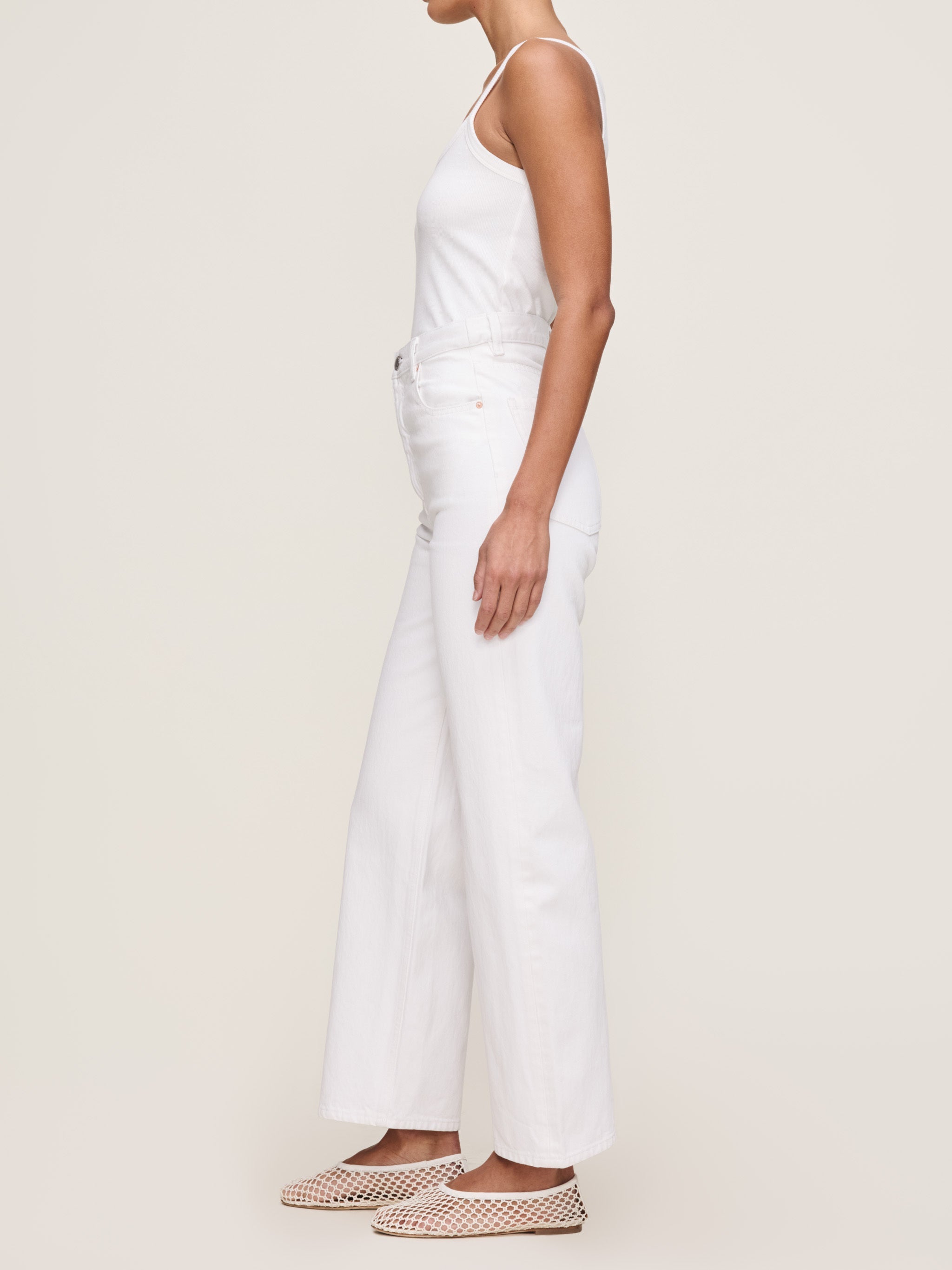 DL1961 Karmine Refined Wide Leg High Rise 28" Jeans