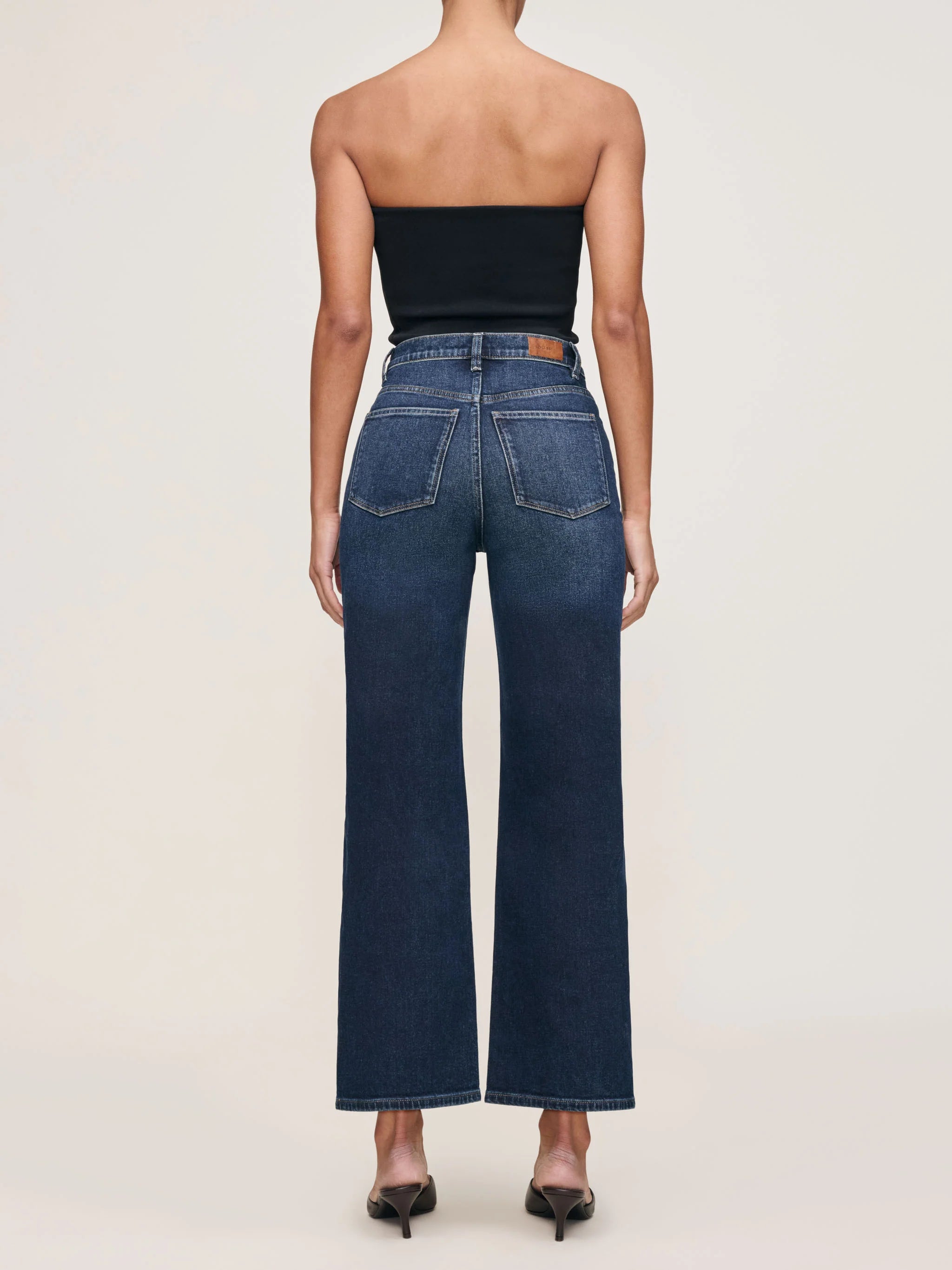 DL1961 Karmine Refined Wide Leg High Rise 28" Jeans