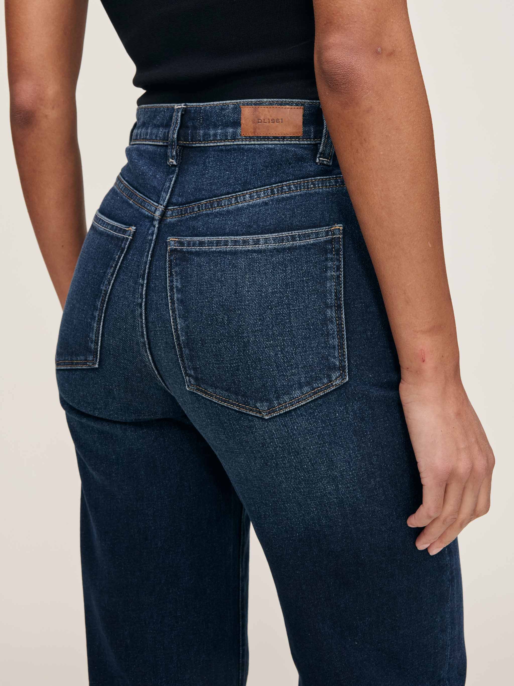 DL1961 Karmine Refined Wide Leg High Rise 28" Jeans