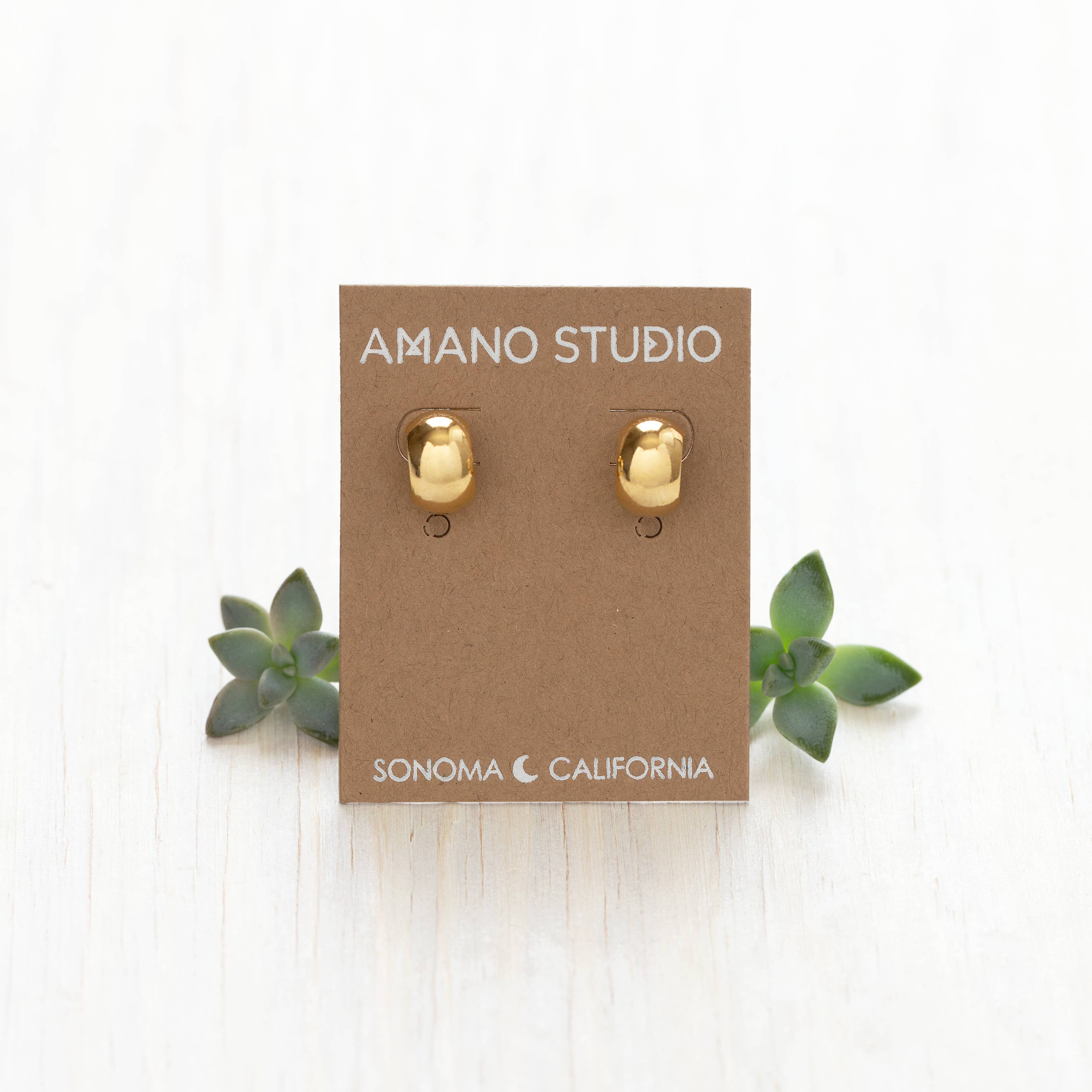 Amano Studio Demure Huggie Hoop Earrings