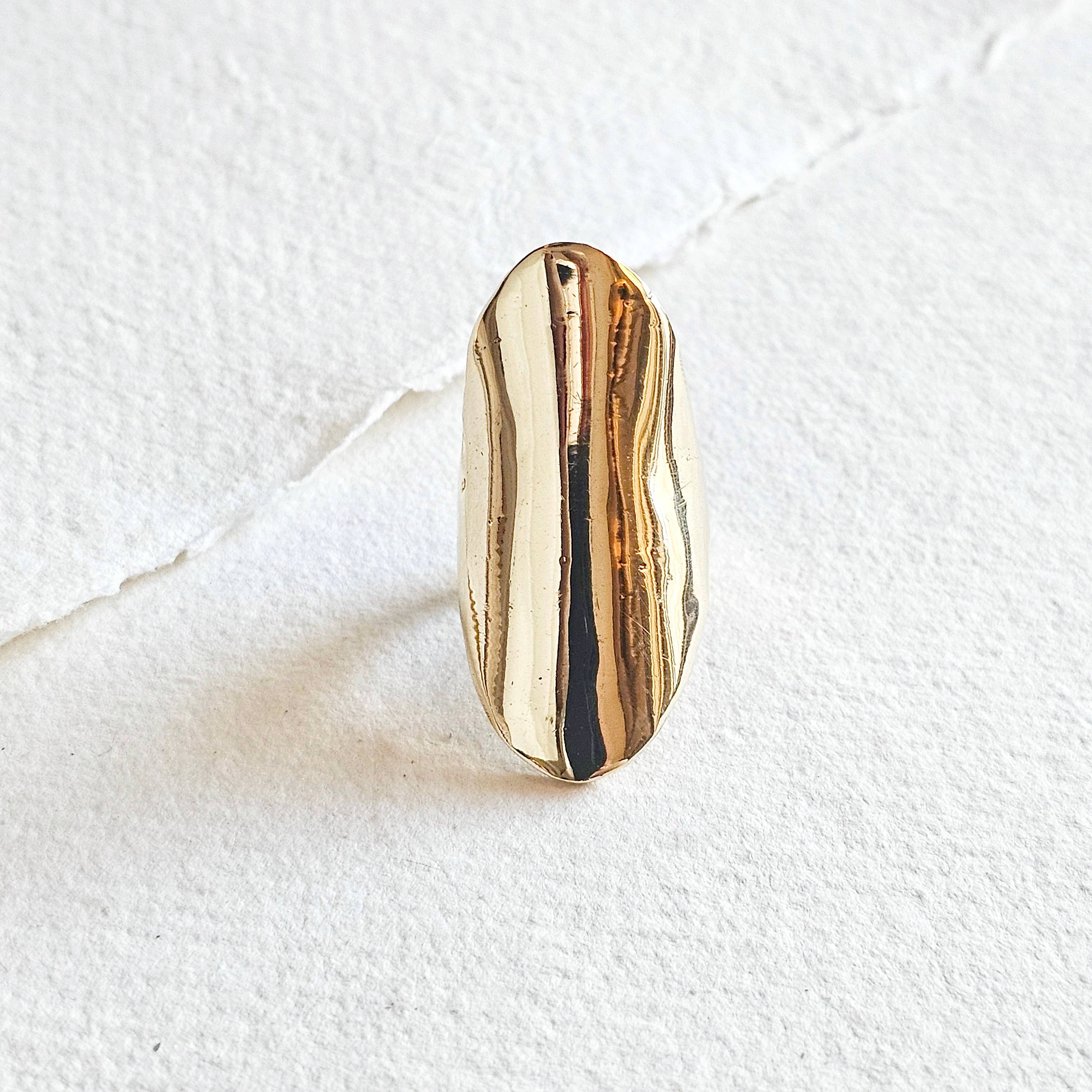 Bisjoux Brass Shield Ring