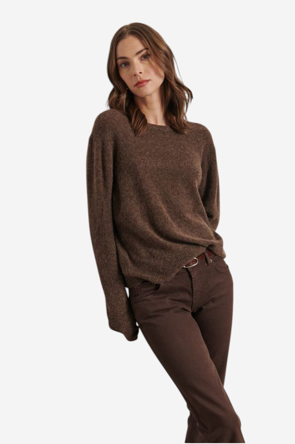 Line the Label Cecy Sweater - Muscavado