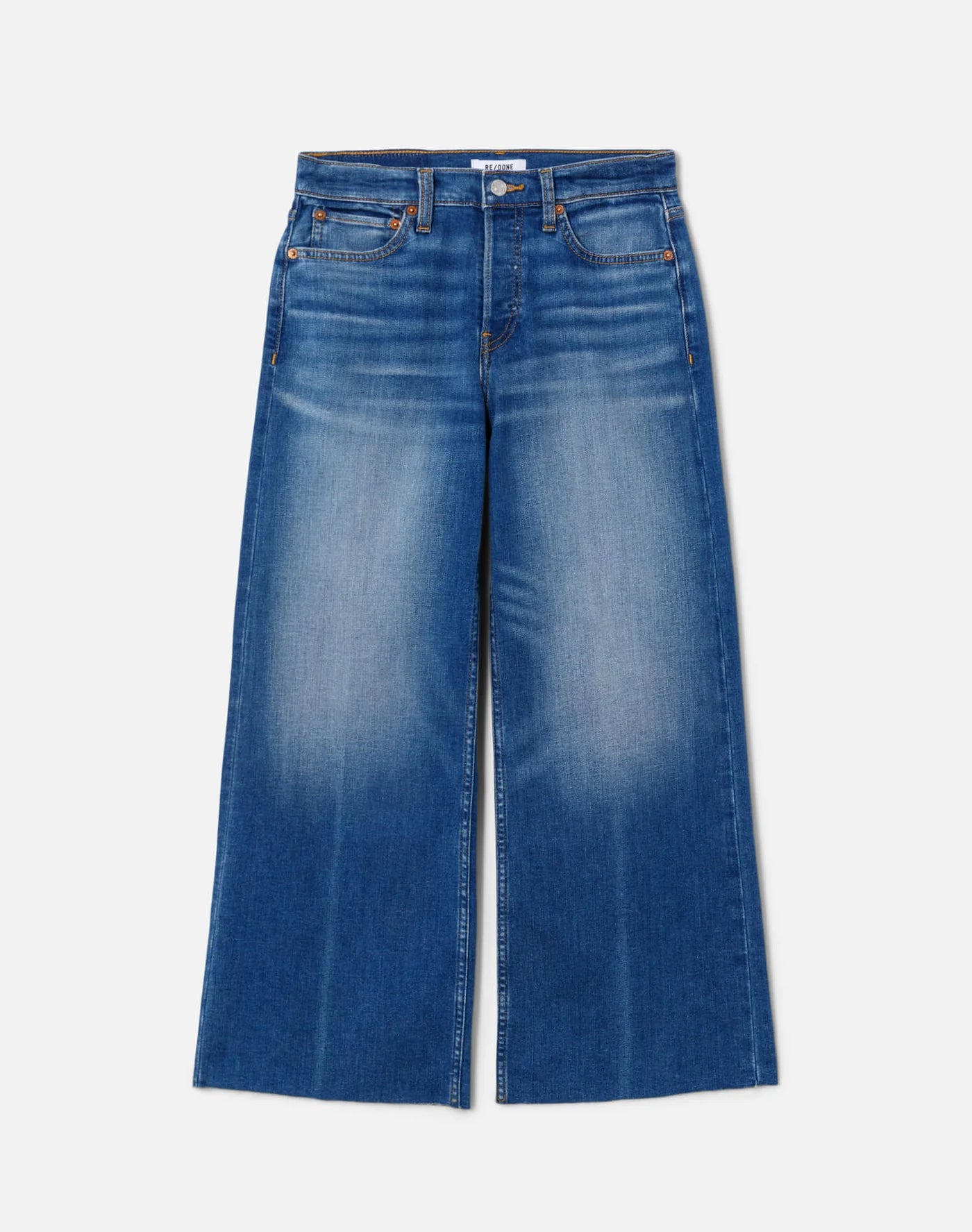 RE/DONE Mid Rise Comfort Stretch Wide Leg Crop 150-03WMRWDLC