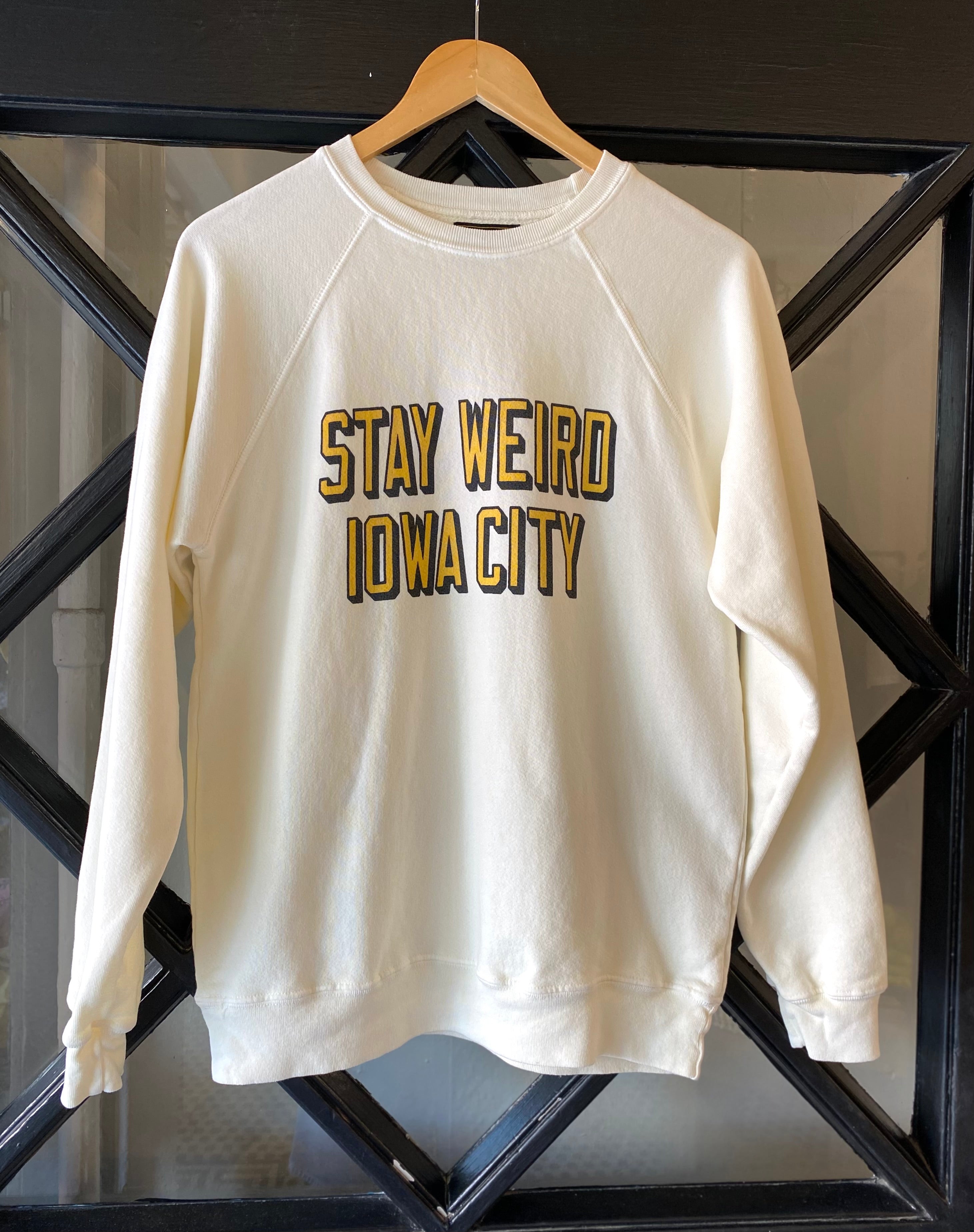 Retro Brand STAY WEIRD IOWA CITY Full Length Sweatshirt