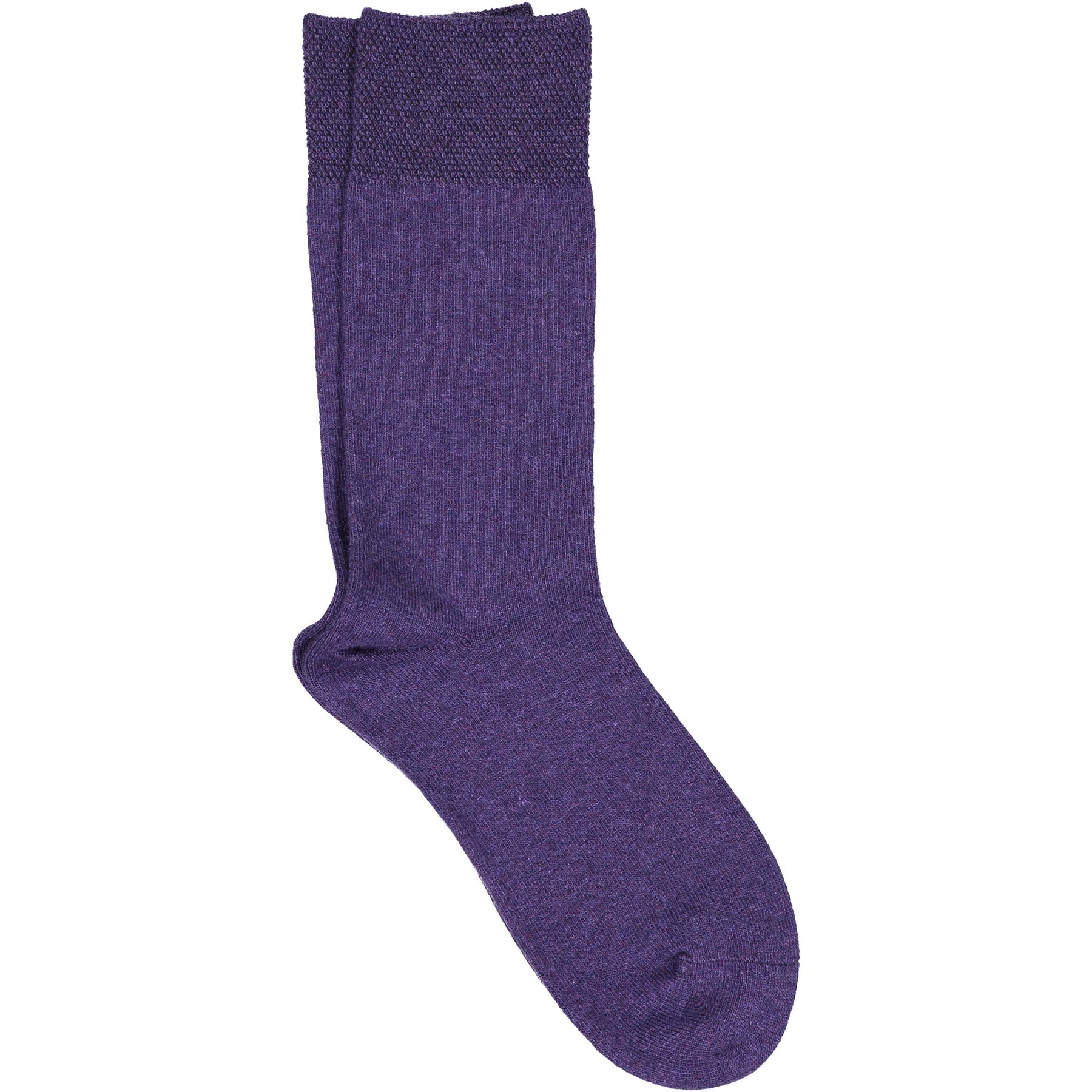 iLux Nuvola Cozy Cashmere Silk Pique Cuff Crew Socks 1602