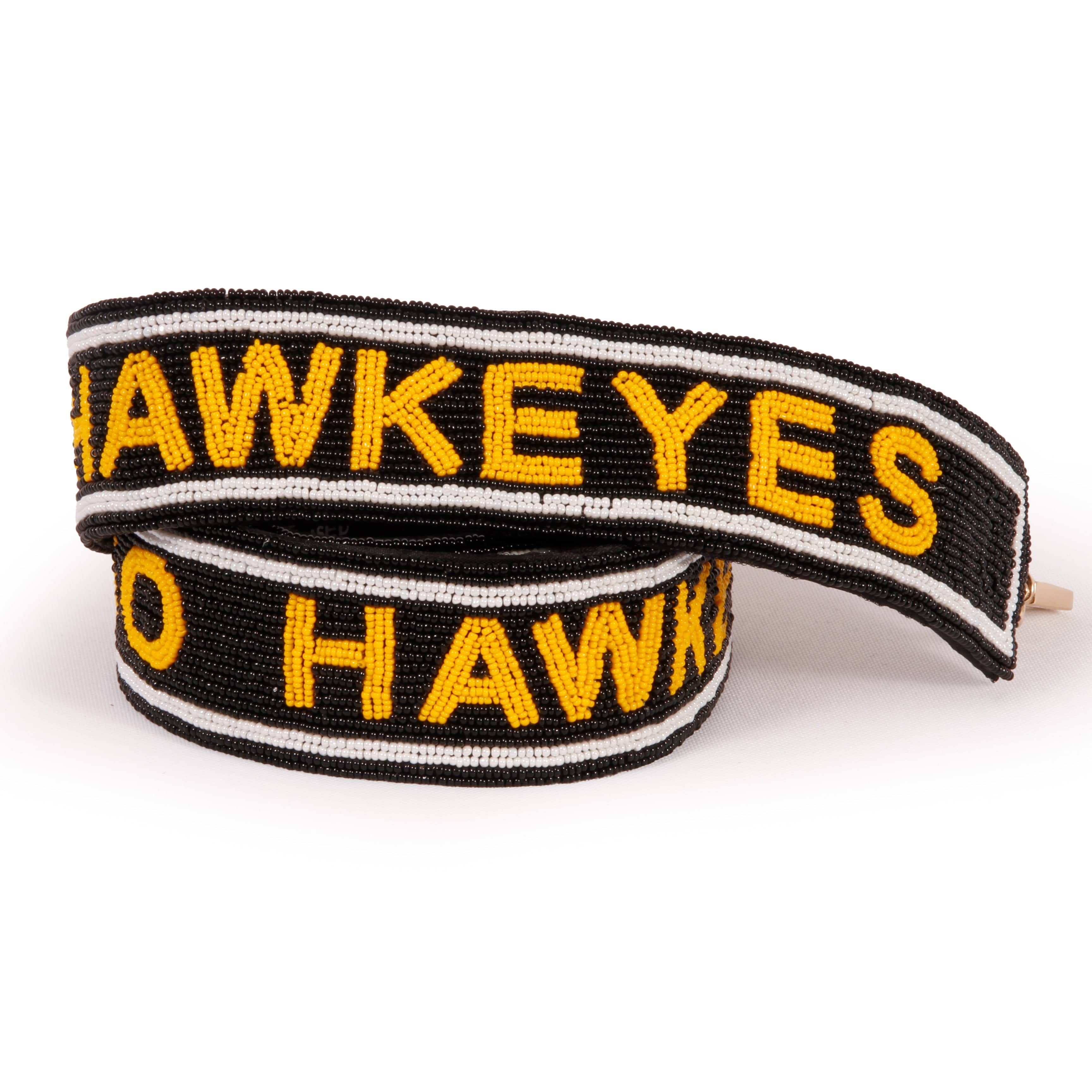 Catherine's Game Day Iowa Hawkeyes Hand-Beaded Bag Strap
