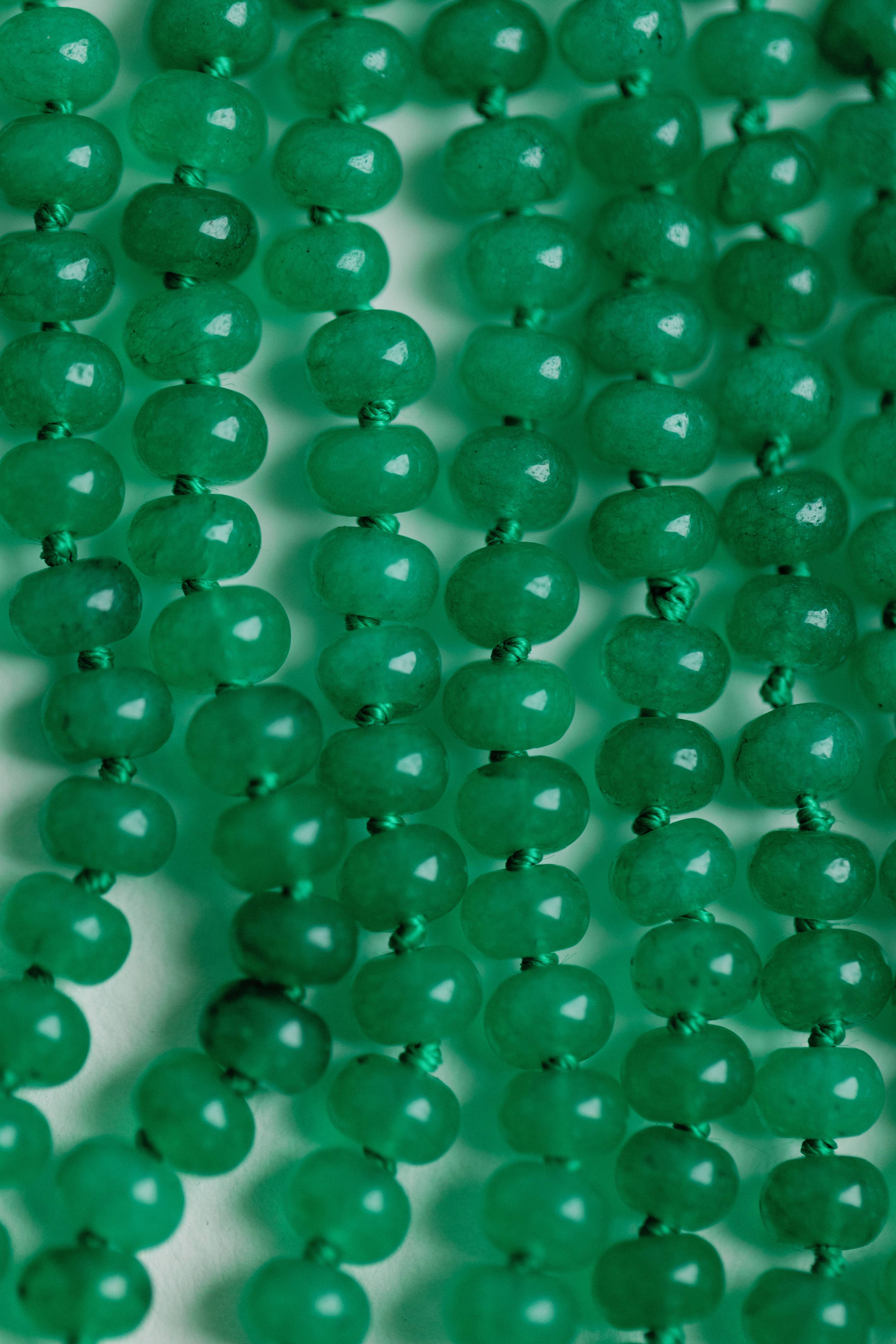 St Armands 18" Genuine Jade Candy Necklace