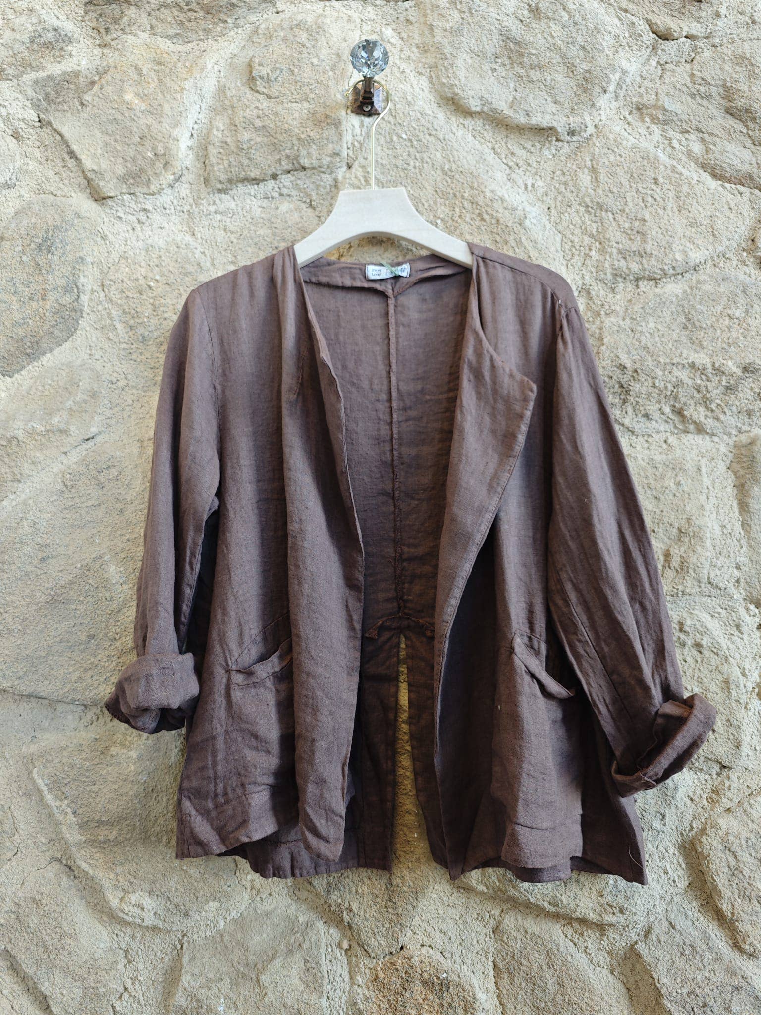 European Linen Rebeca Cardigan 09708