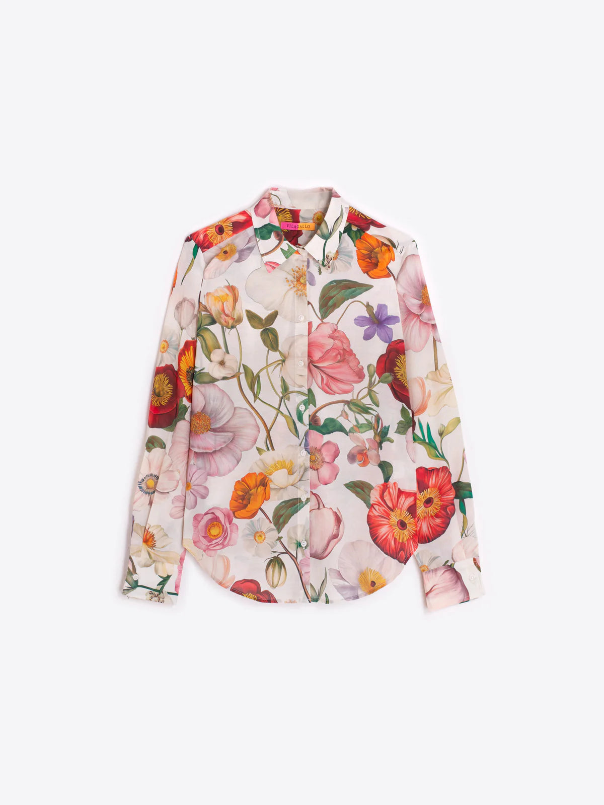 Vilagallo Multicolored Floral Print Shirt 33448