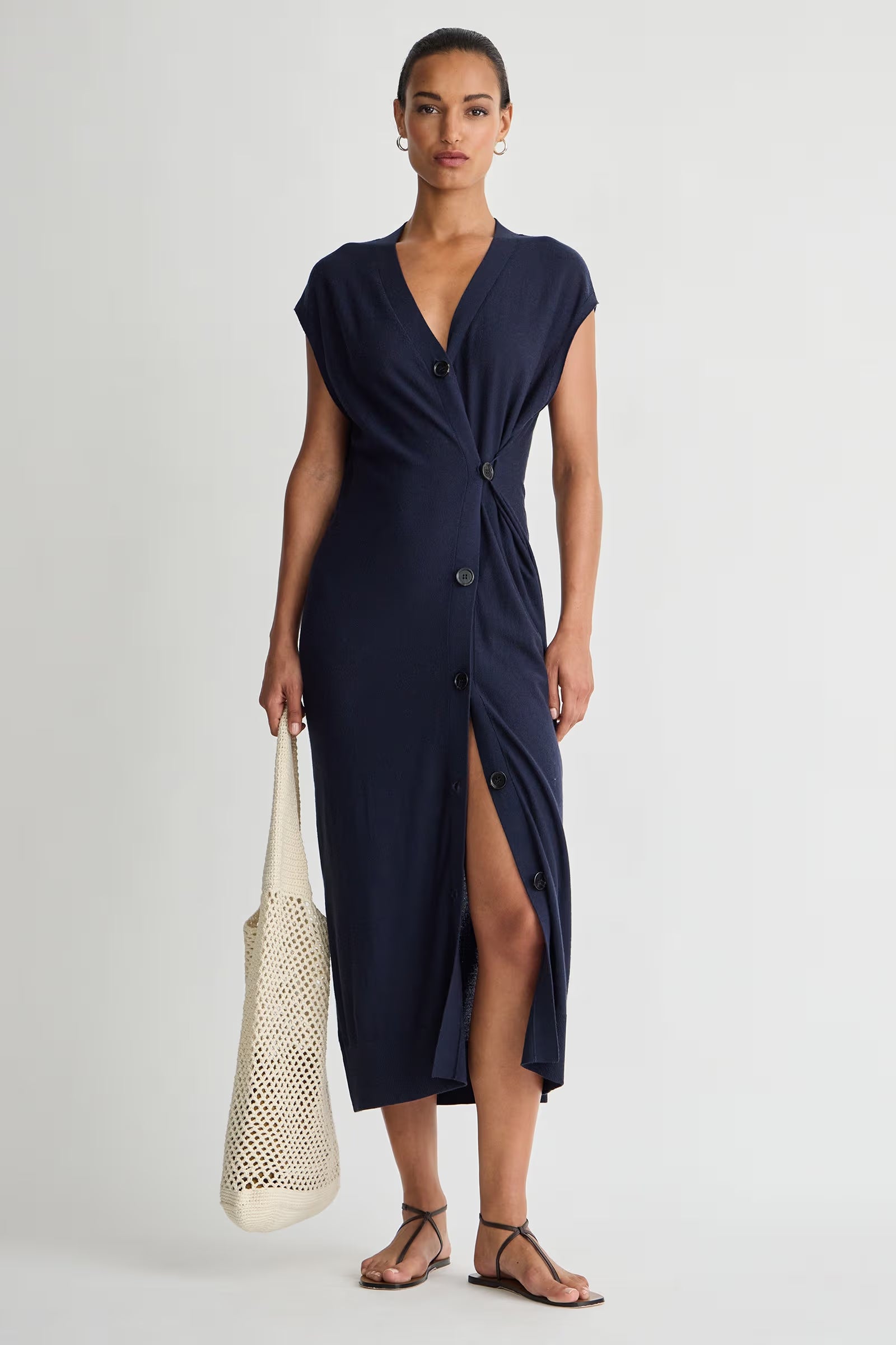 Apiece Apart Olana Knit Midi - Midnight / Extra Small Apiece Apart Olana Knit Midi - Midnight / Extra Small