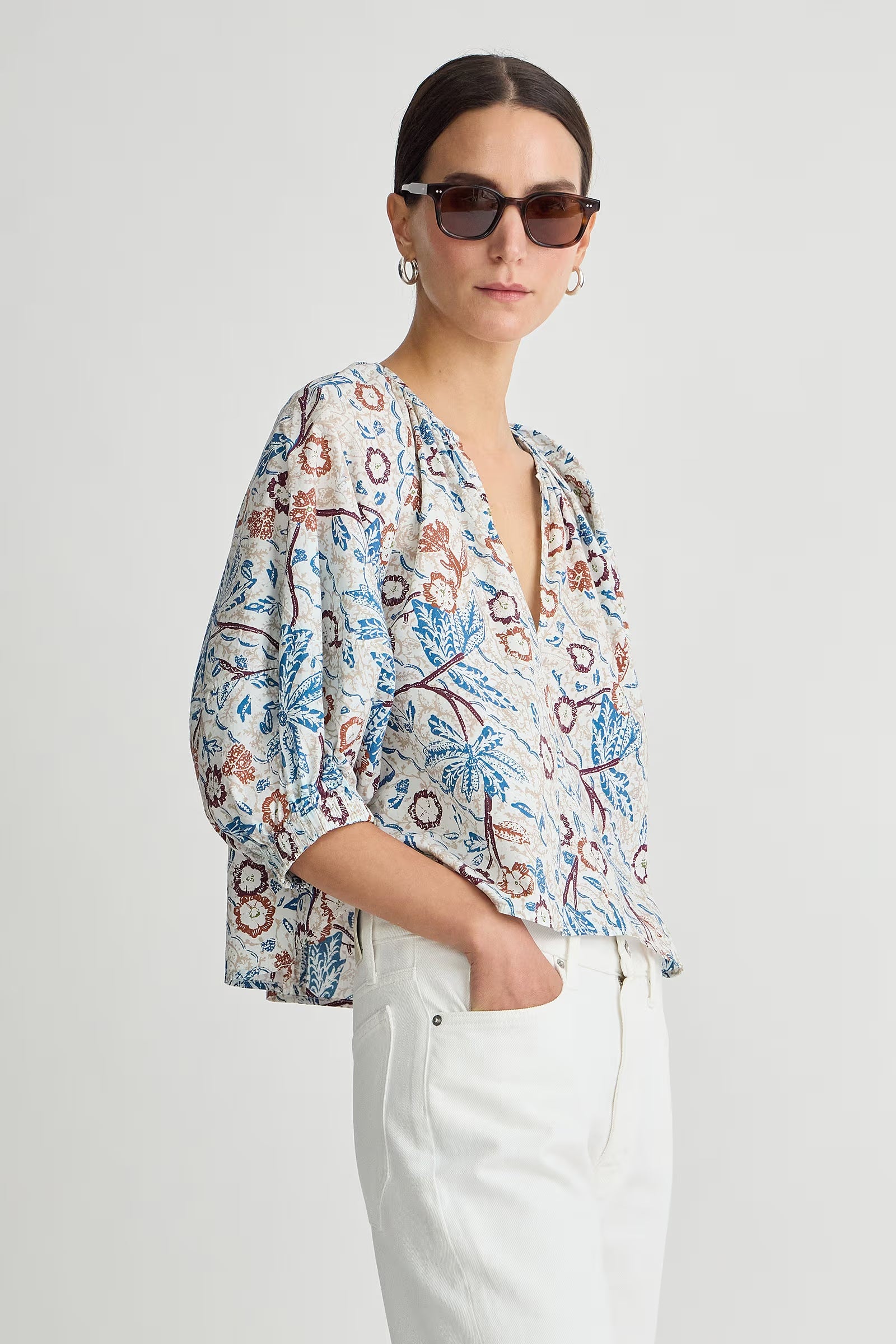 Apiece Apart Nele Lantern Sleeve Top