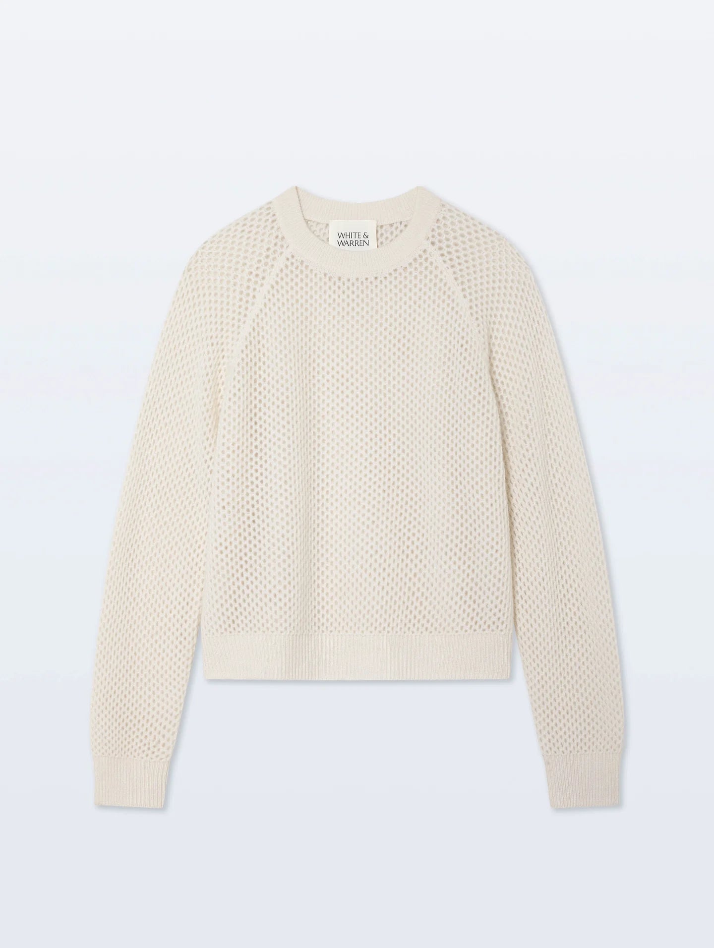 White + Warren Cashmere Mesh Sweatshirt 20349