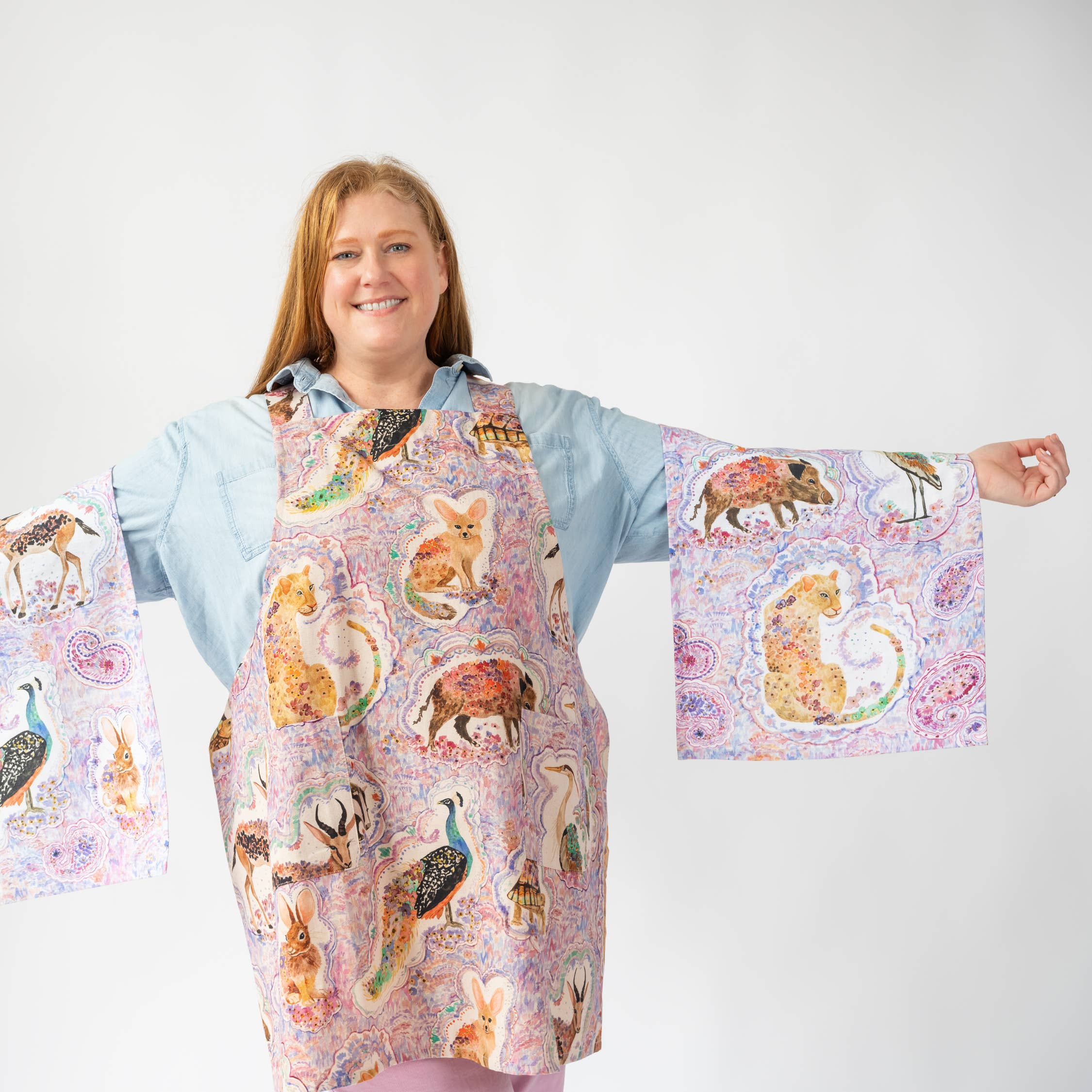 Betsy Olmsted Tea Towel- Menagerie