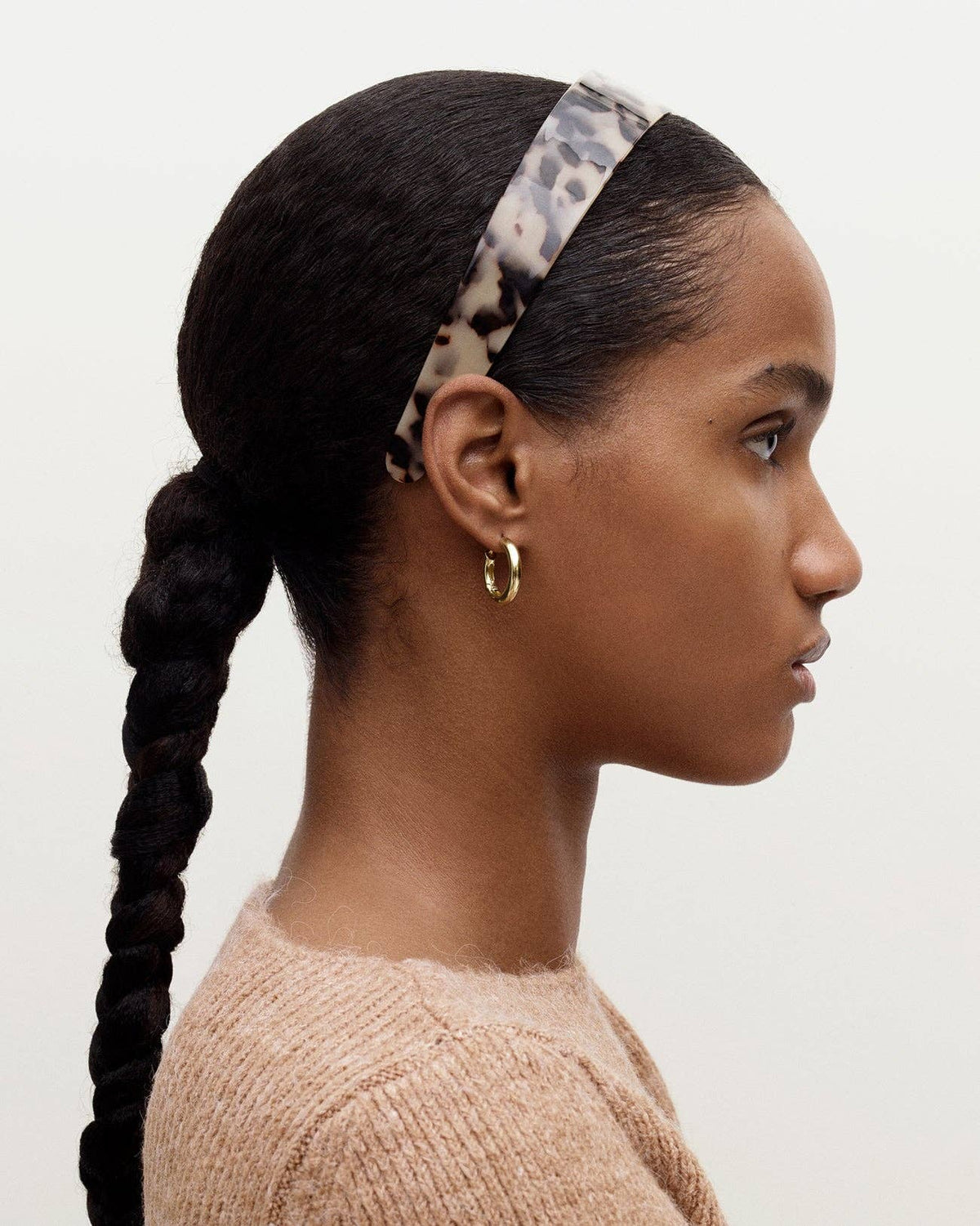 Machete Wide Headband in Tiger's Eye