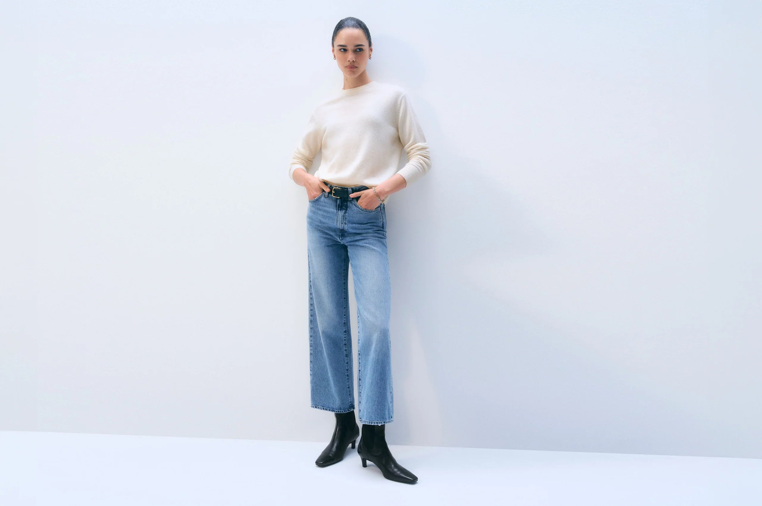 White + Warren Cashmere Crew 21085