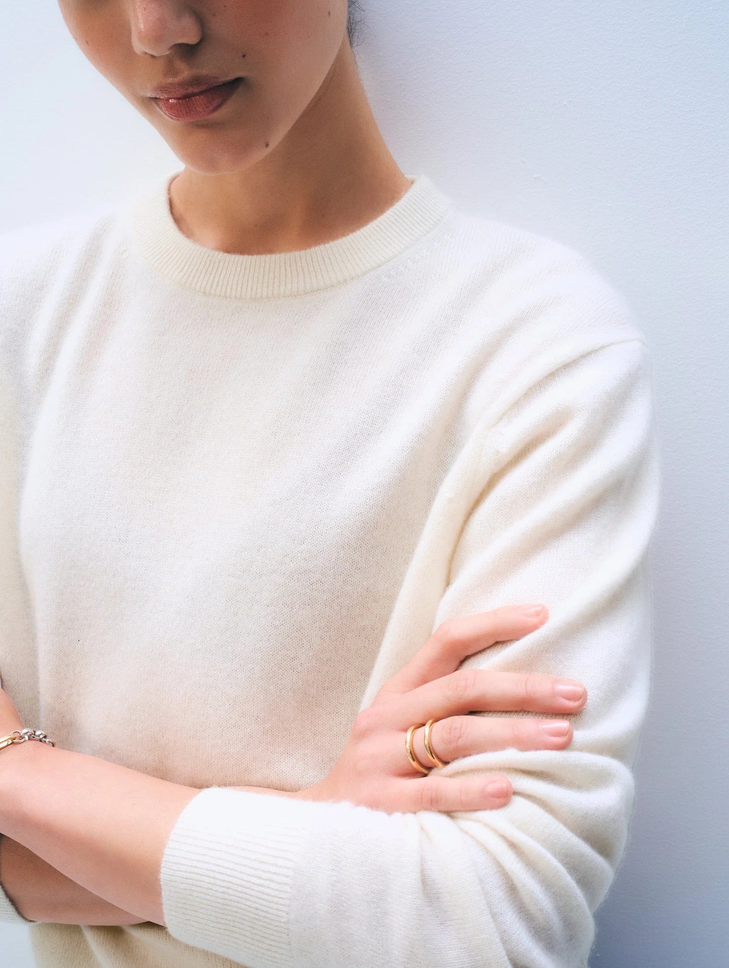 White + Warren Cashmere Crew 21085