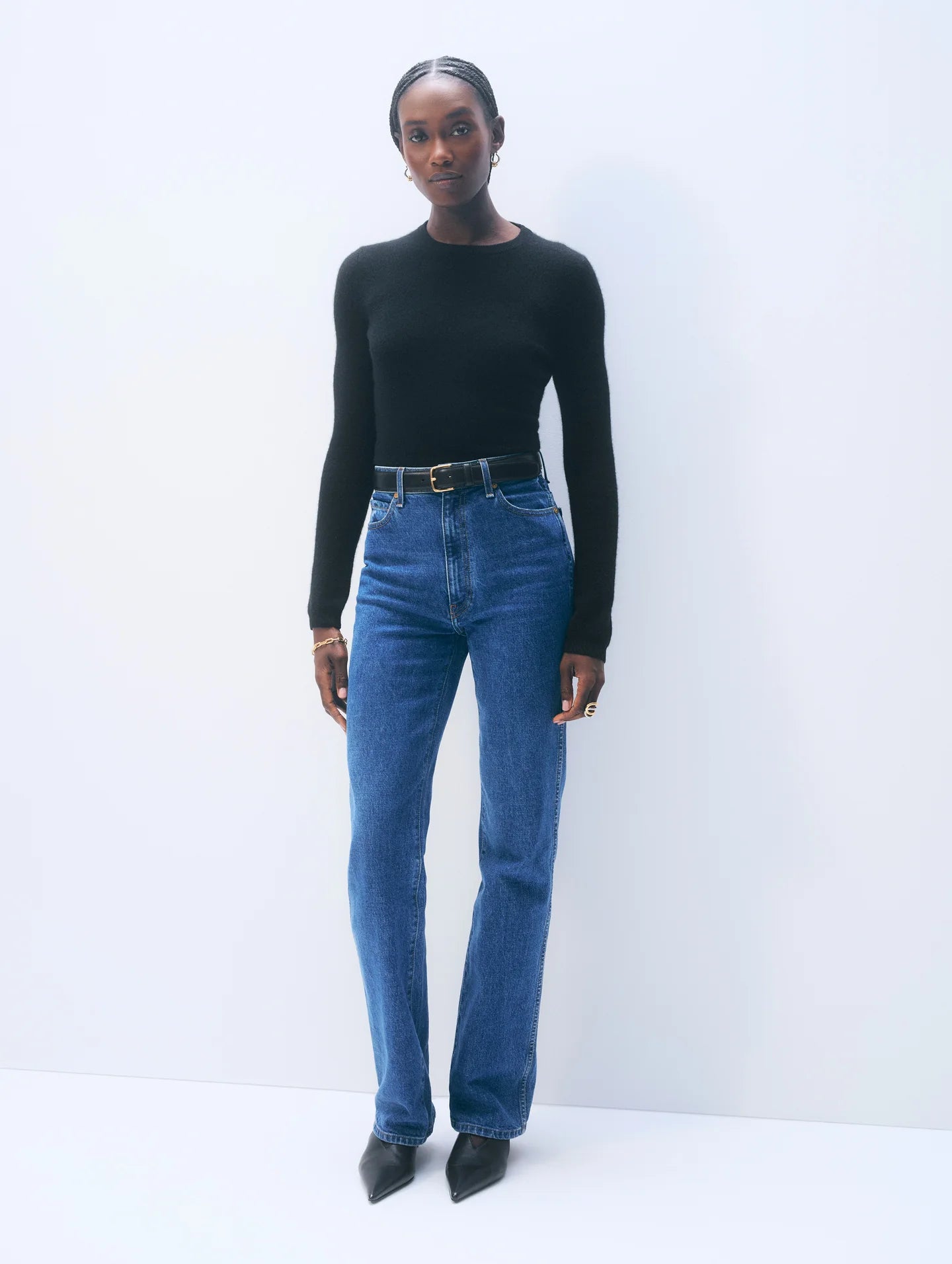 White + Warren Cashmere Slim Stretch Crewneck 21249