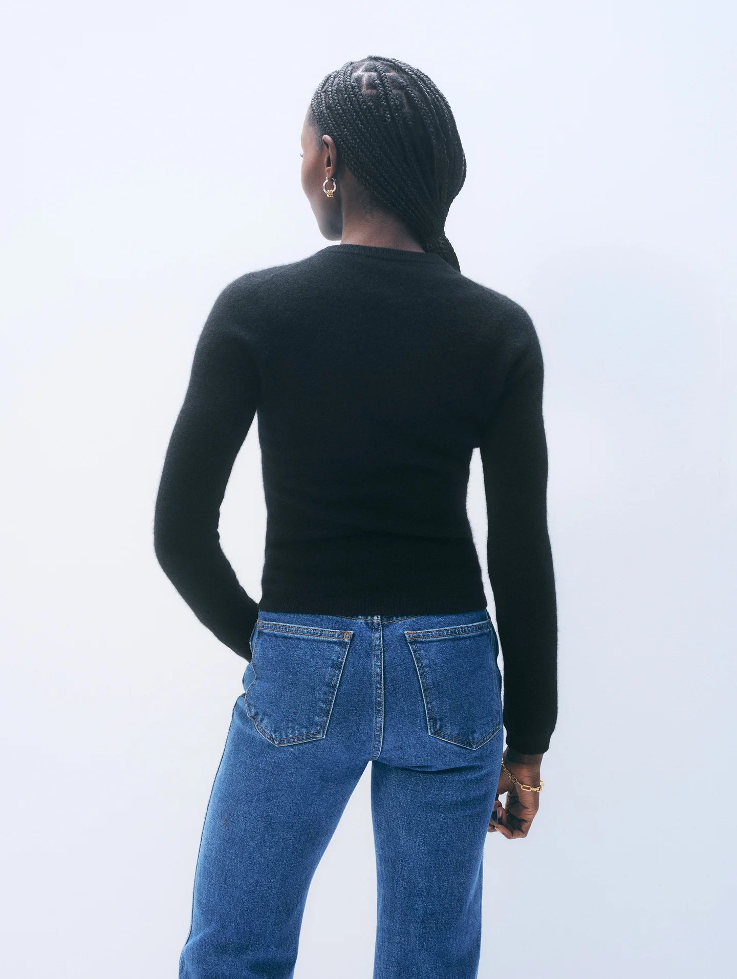 White + Warren Cashmere Slim Stretch Crewneck 21249