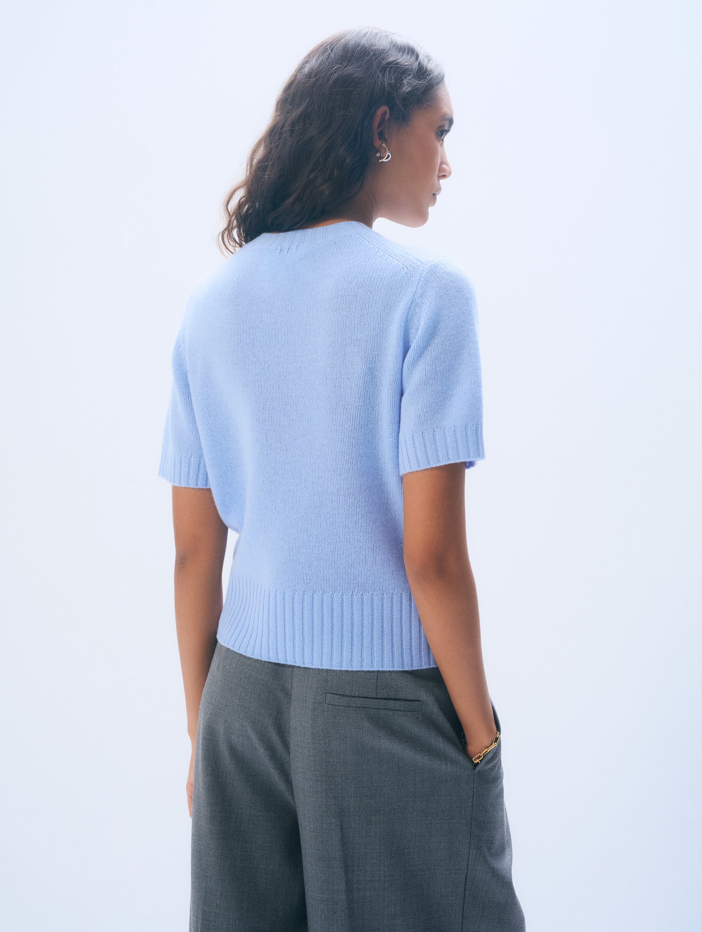 White + Warren Cashmere Featherweight T-Shirt 21341